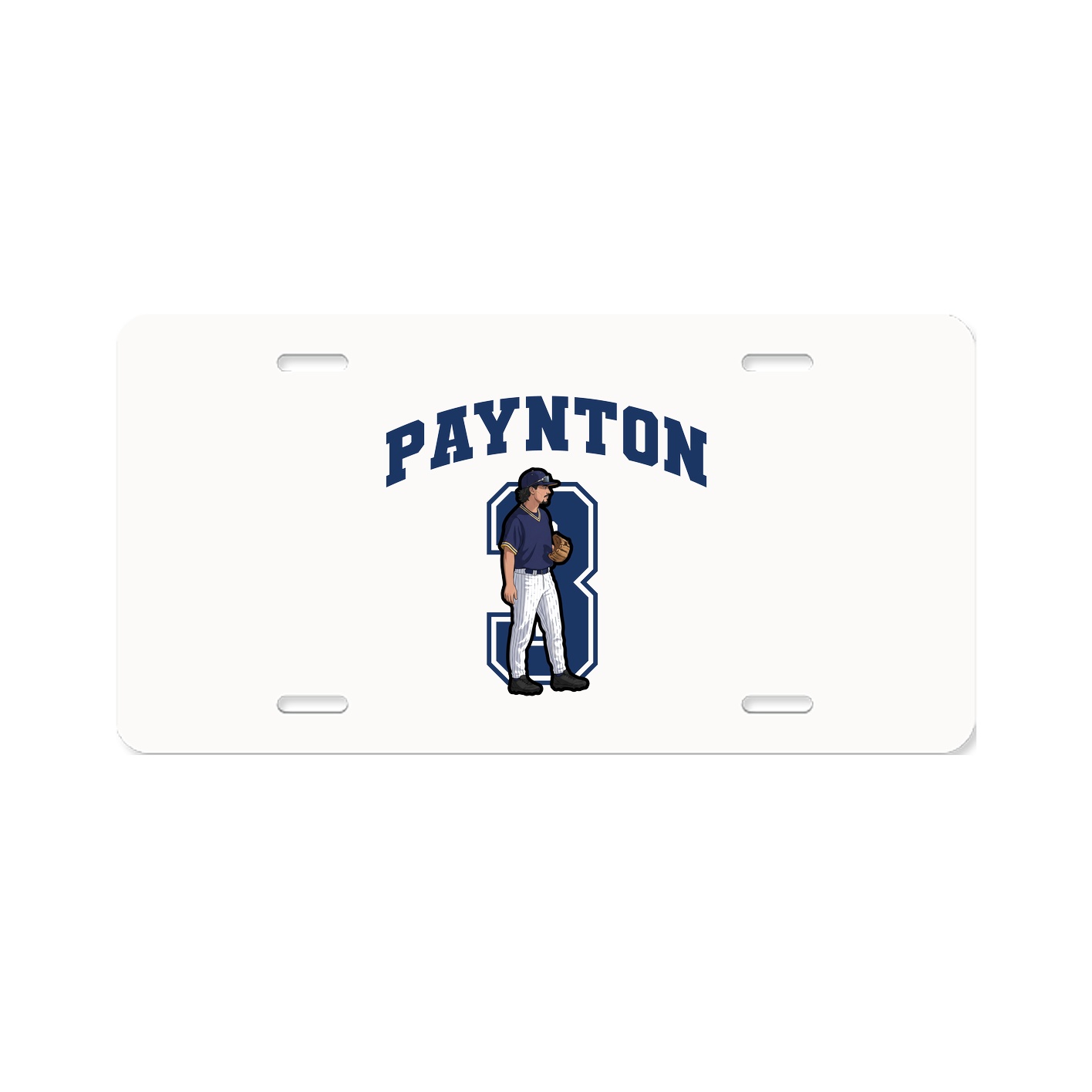 License Plate — Number in Classic