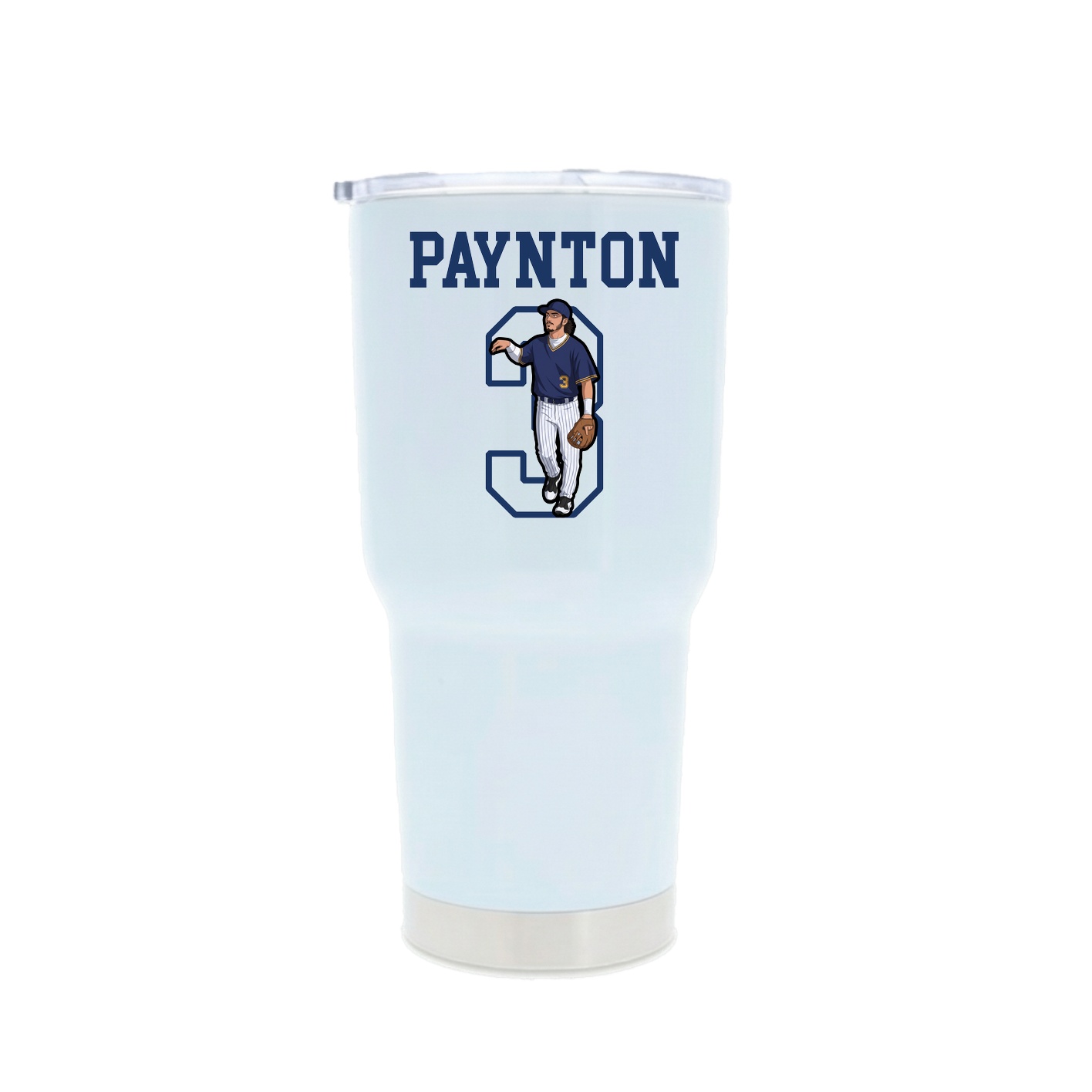 30oz Stainless Steel Tumbler — Shirsey in White