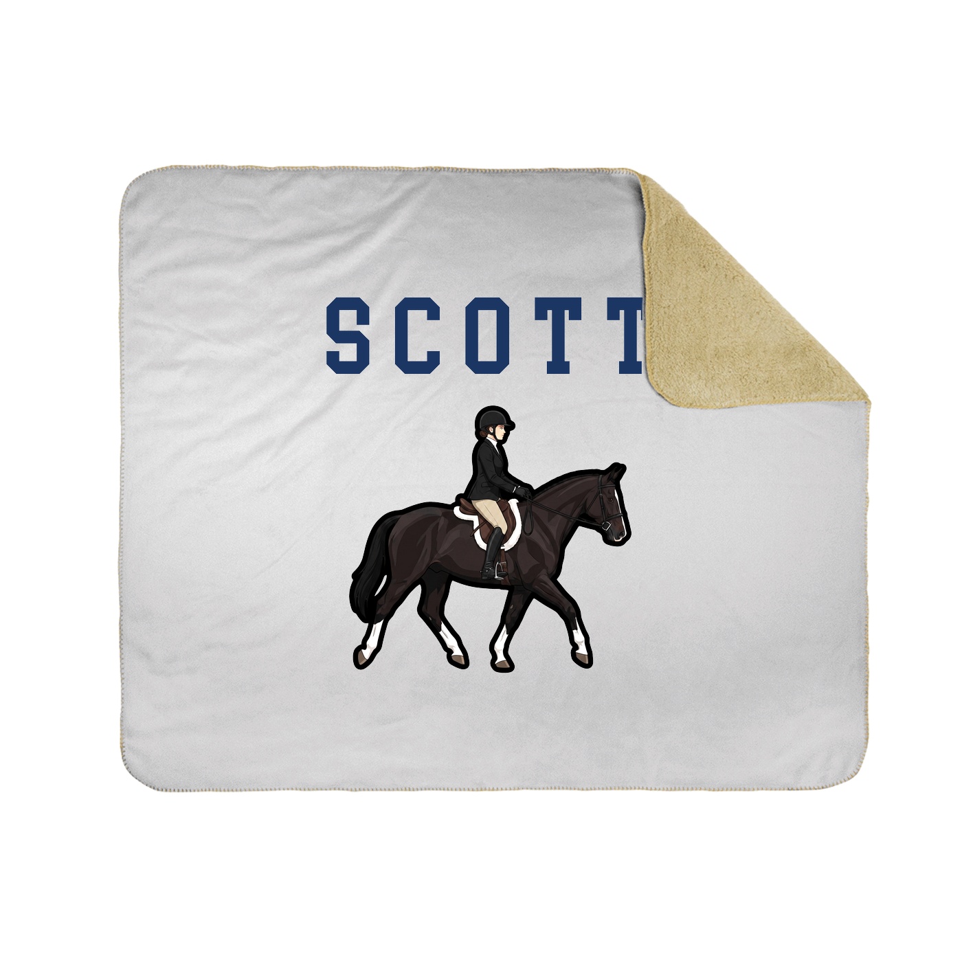 Throw Blanket — Shirsey in White