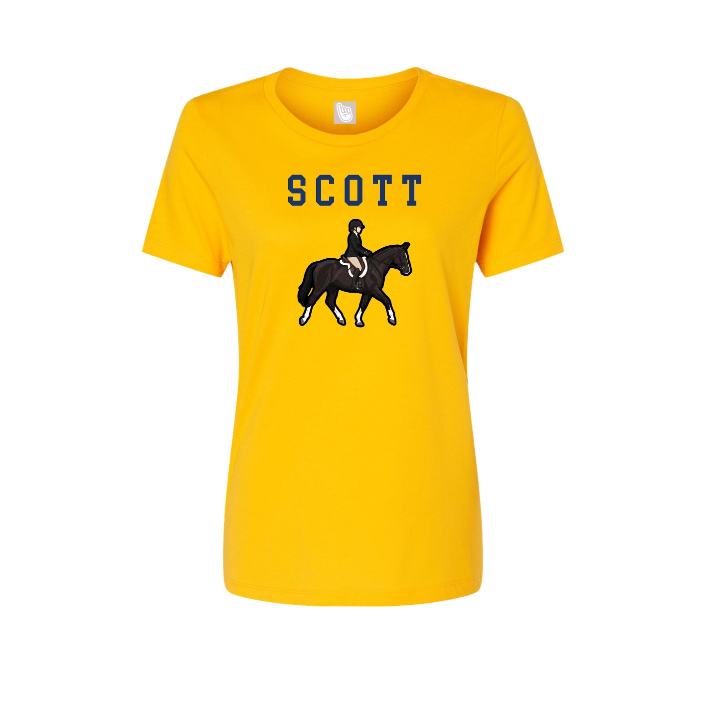 Fitted Women's Tee — Shirsey in Gold