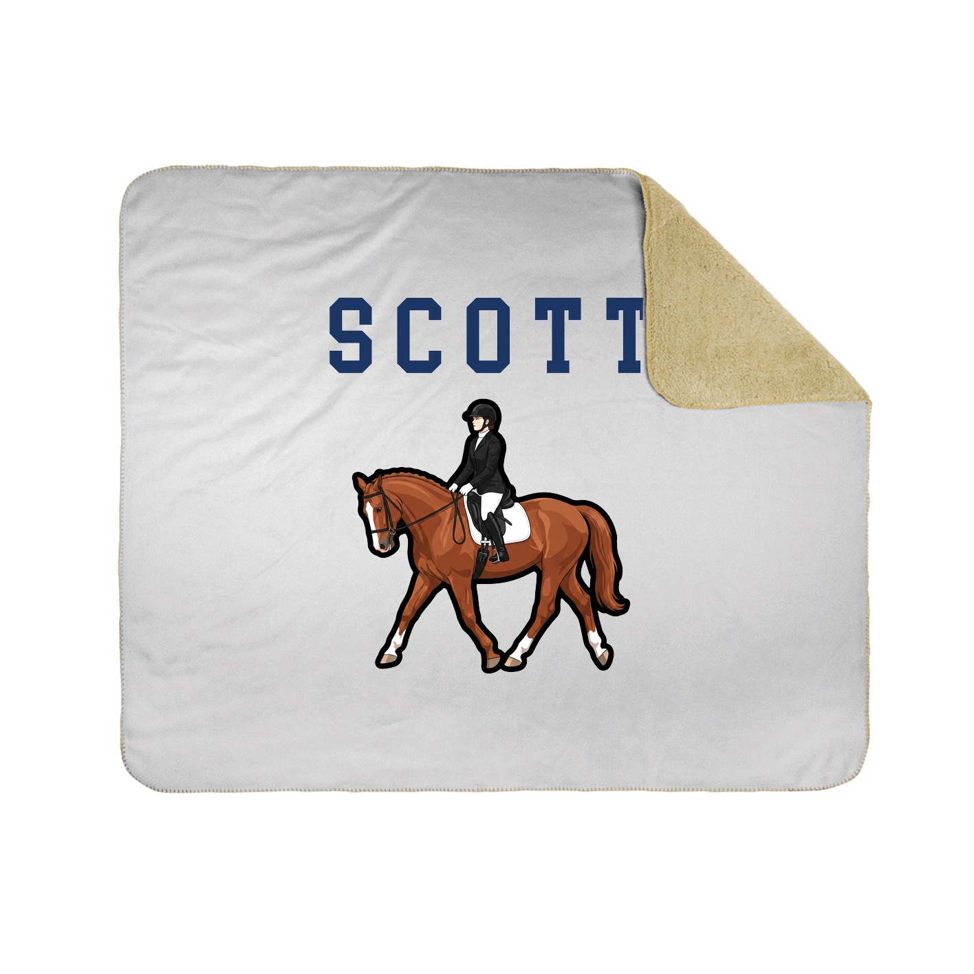 Throw Blanket — Shirsey in White