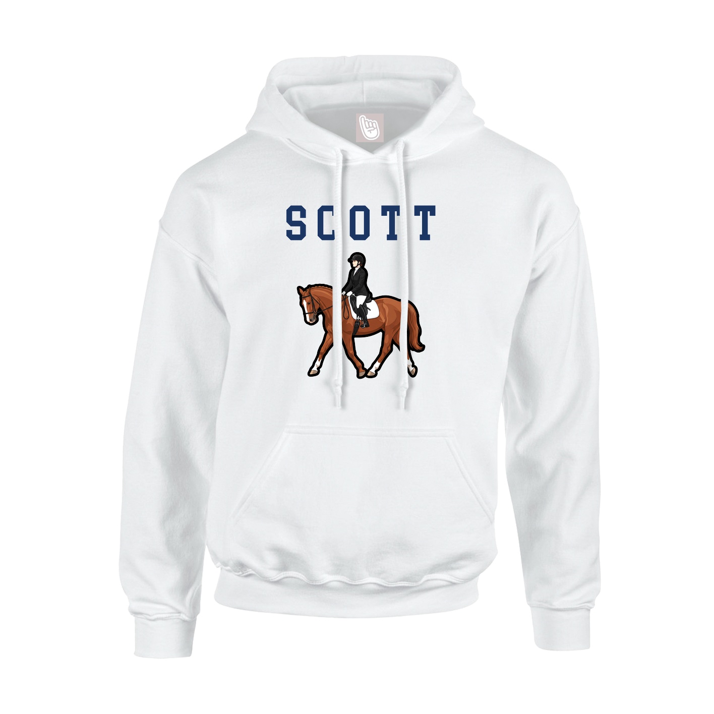 Hoodie — Shirsey in White