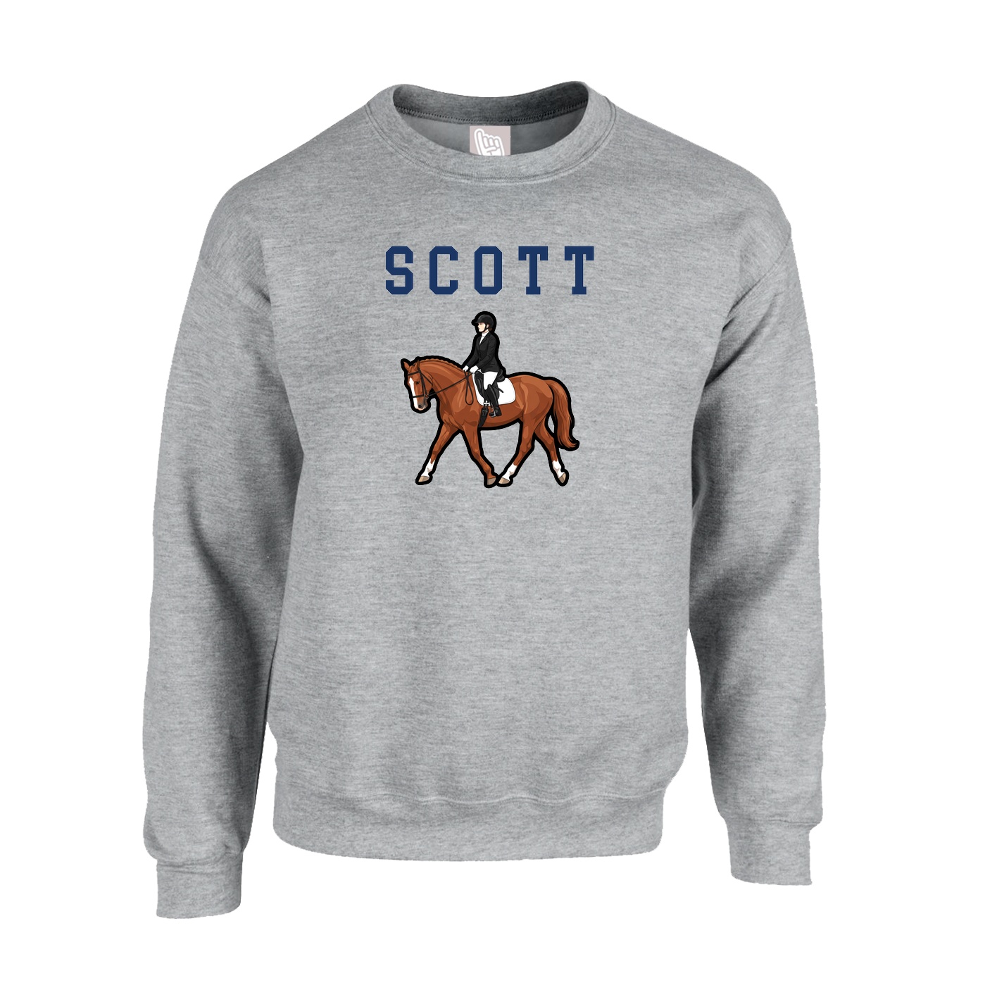 Fleece Crew — Shirsey in Grey