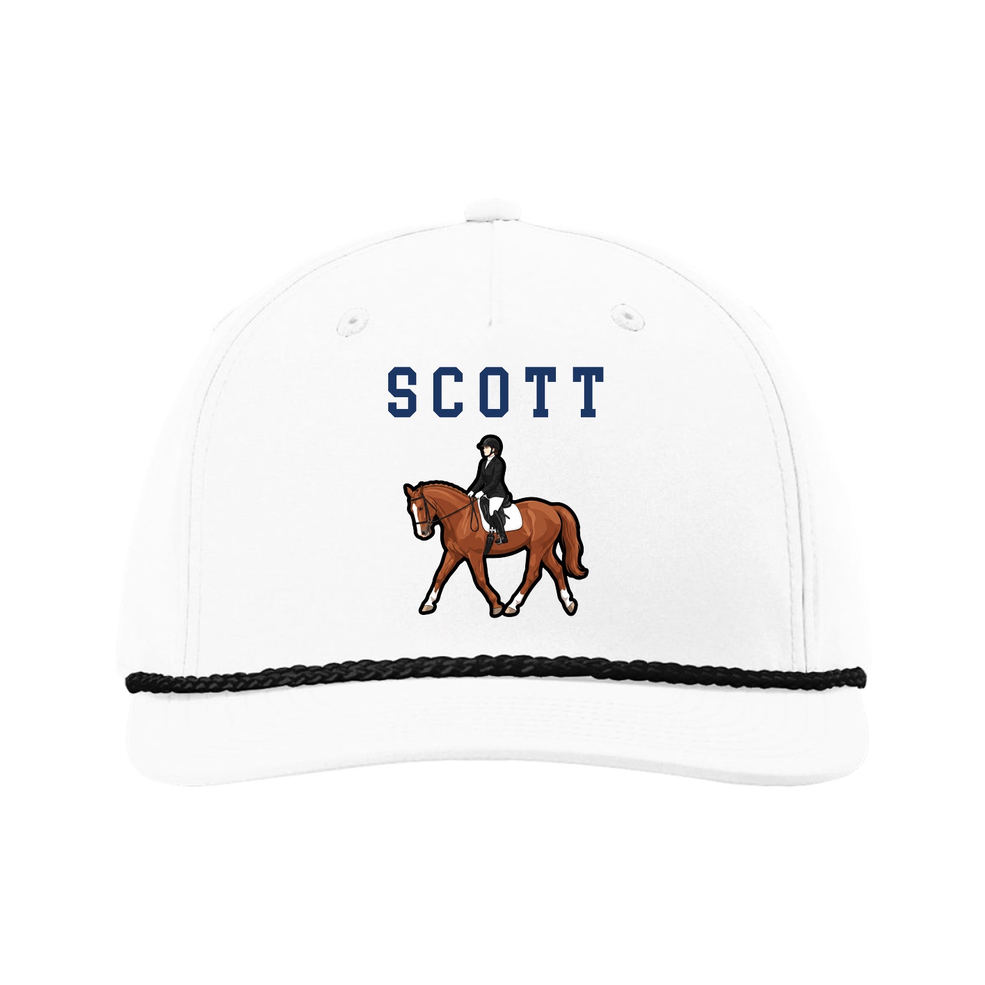 Five-Panel Classic Rope Cap — Shirsey in White