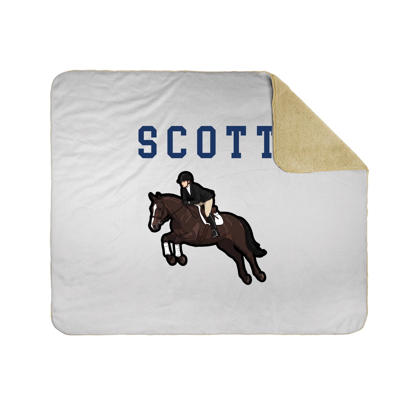 Throw Blanket — Shirsey in White