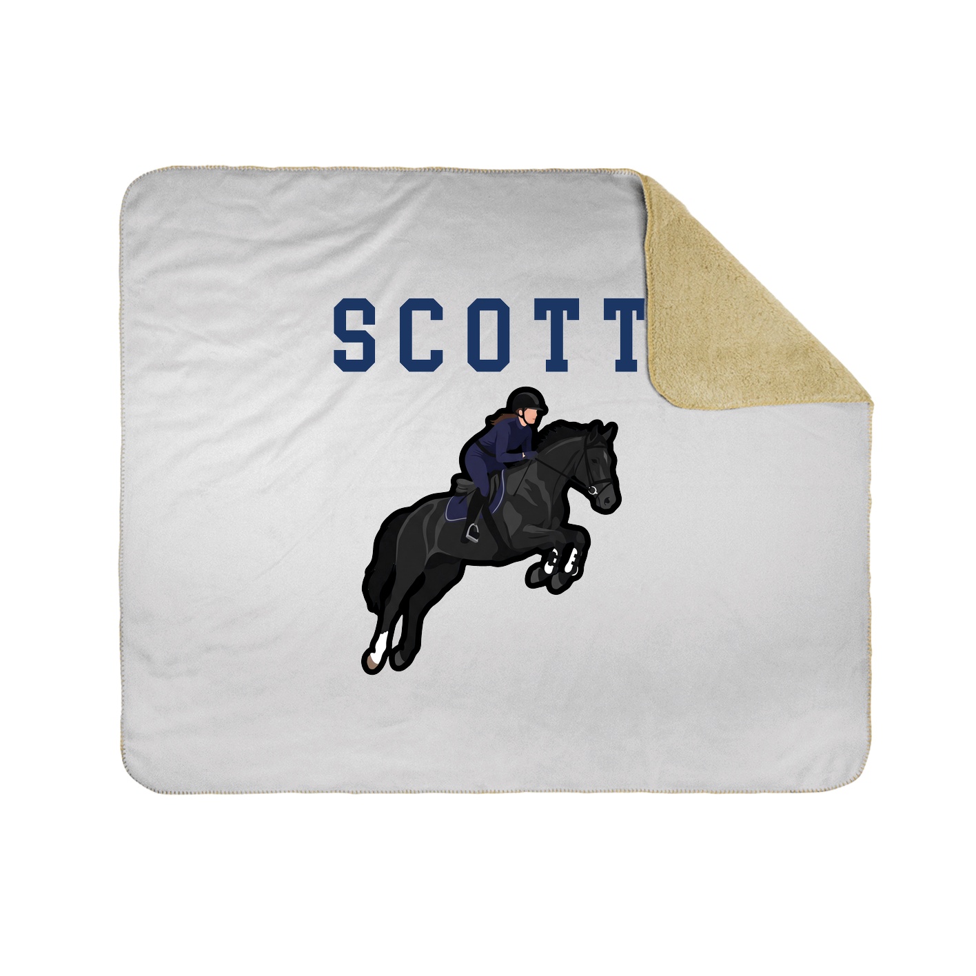 Throw Blanket — Shirsey in White