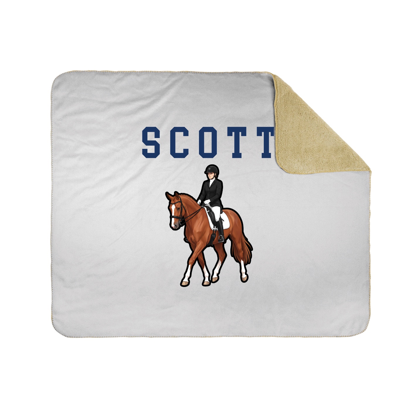 Throw Blanket — Shirsey in White