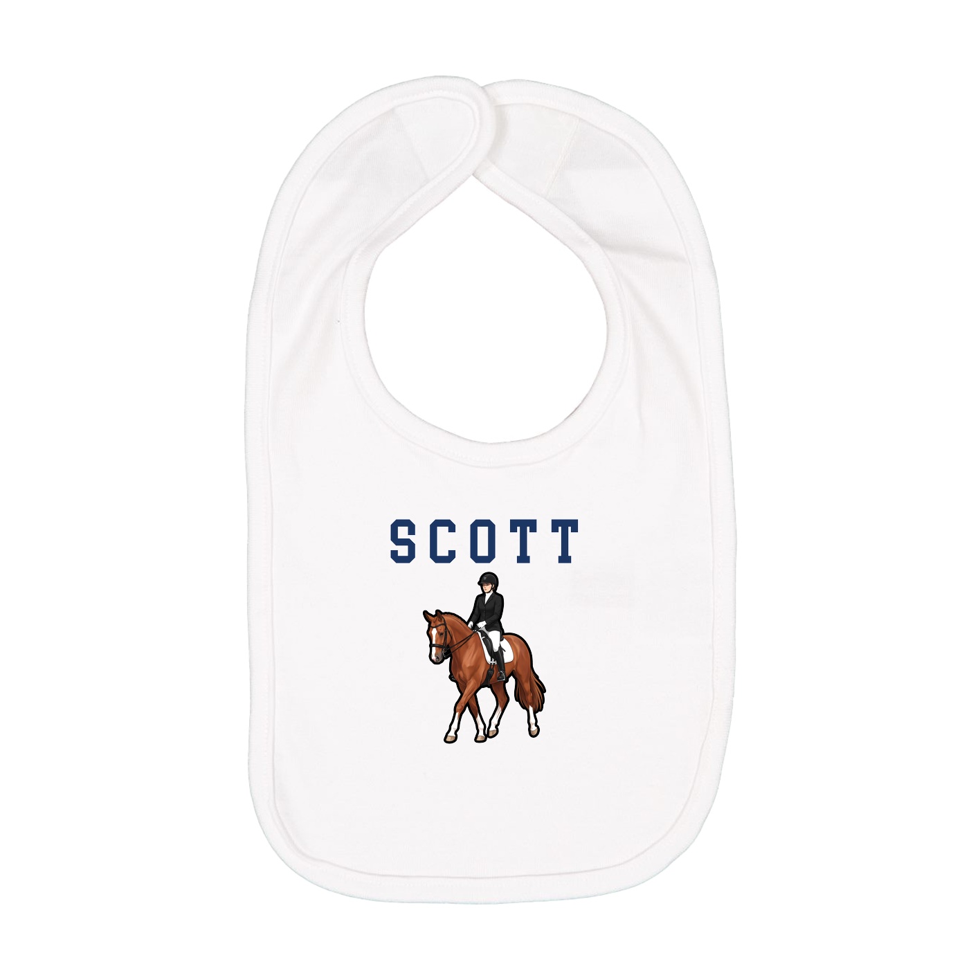 Infant Bib — Shirsey in White