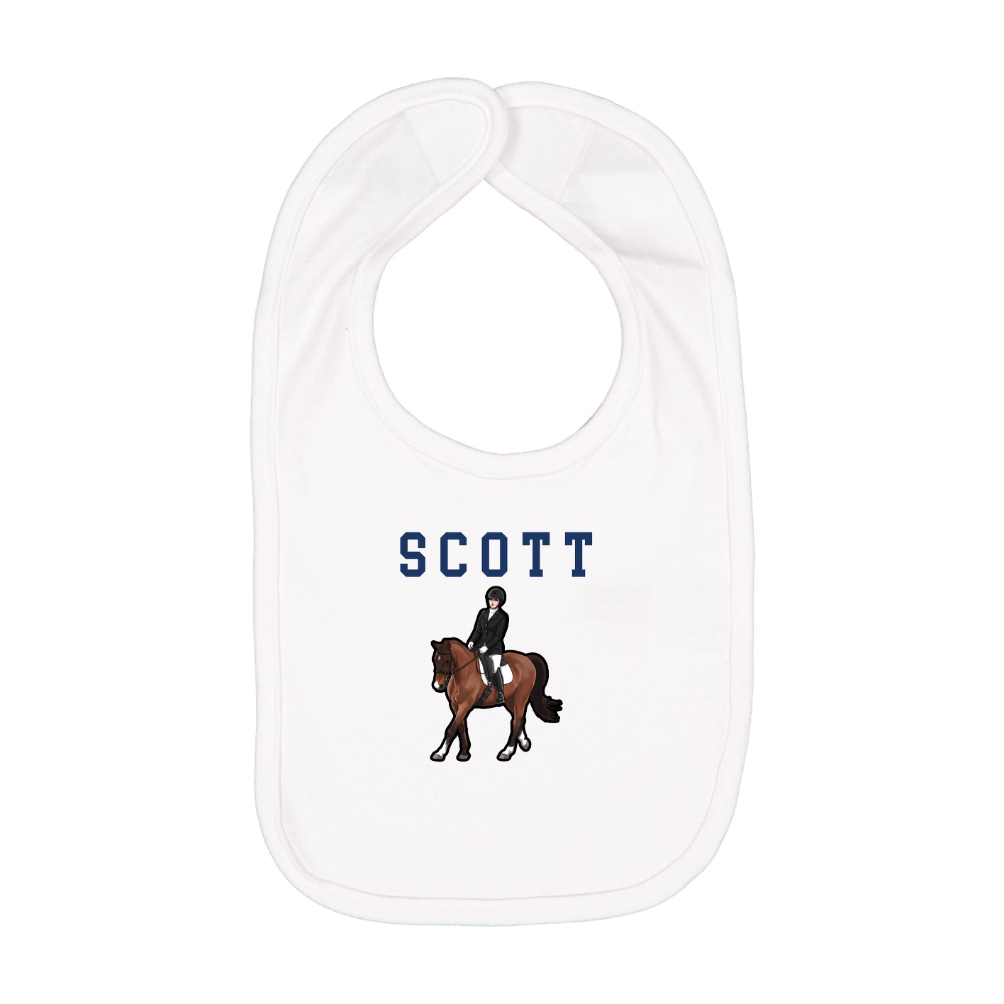 Infant Bib — Shirsey in White