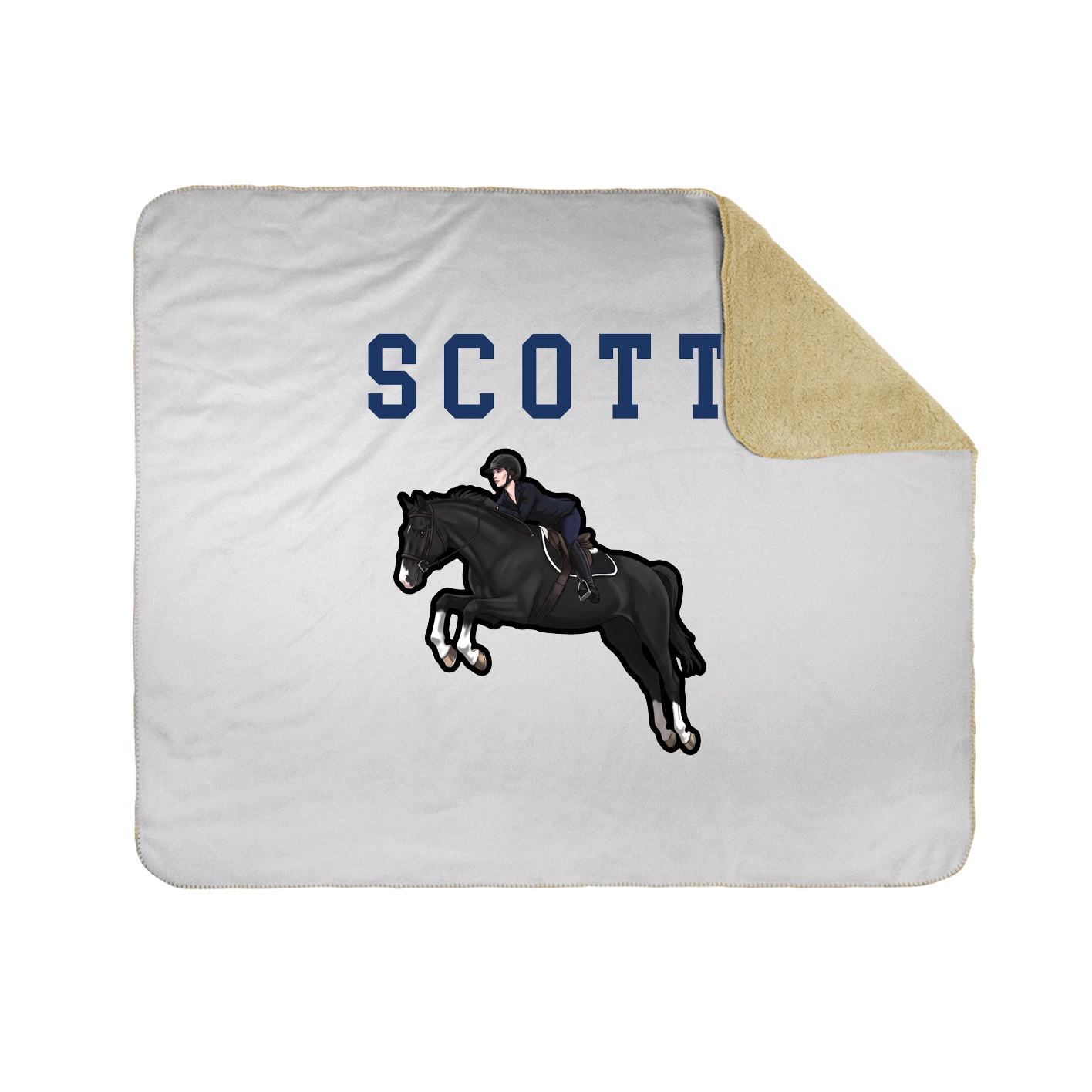 Throw Blanket — Shirsey in White