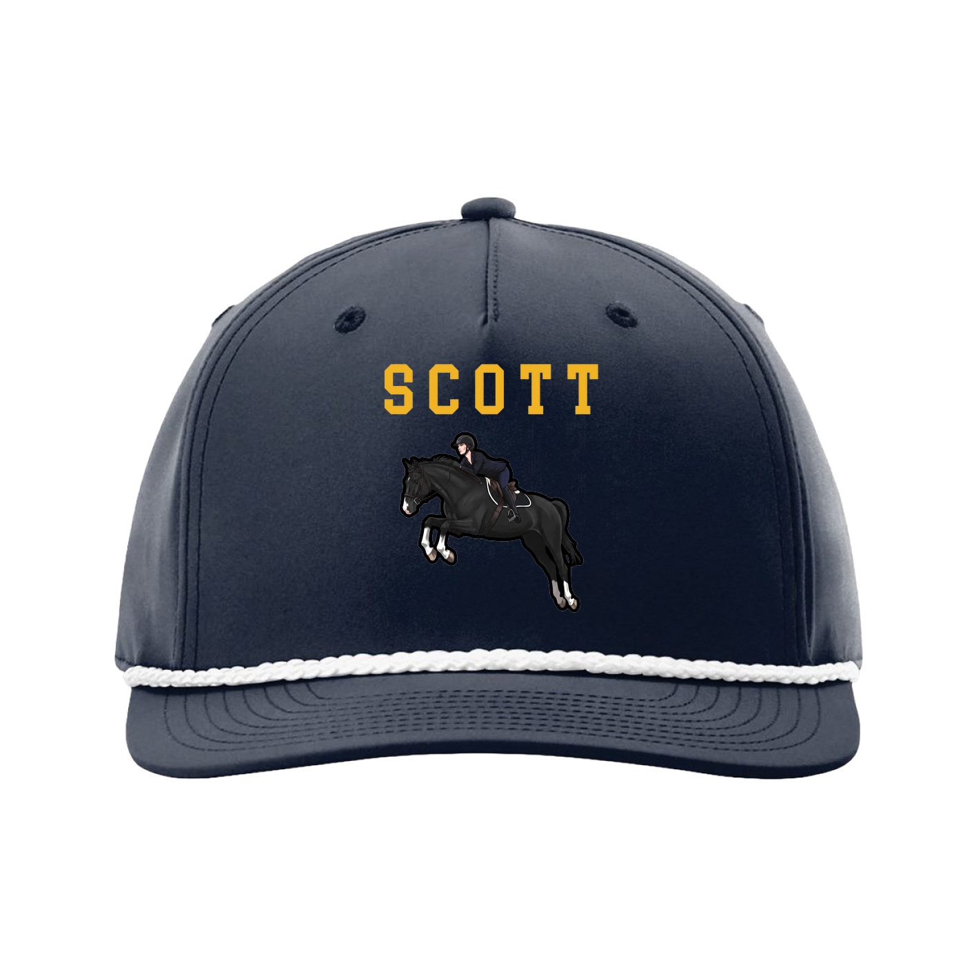 Five-Panel Classic Rope Cap — Shirsey in Navy