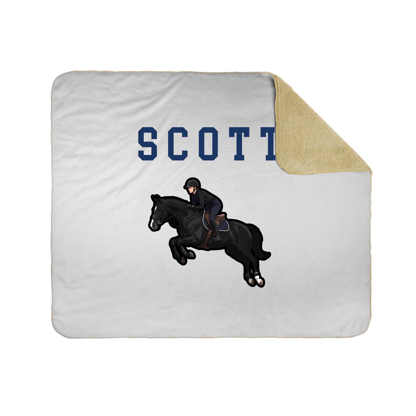 Throw Blanket — Shirsey in White