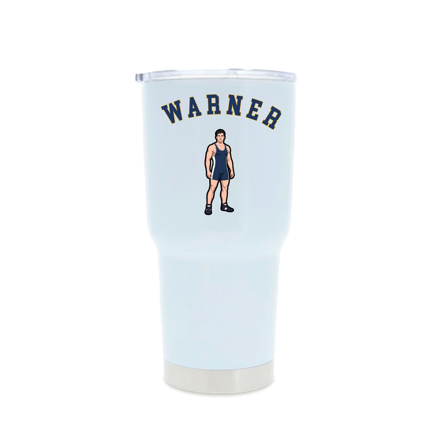 30oz Stainless Steel Tumbler — Shirsey Arch in White