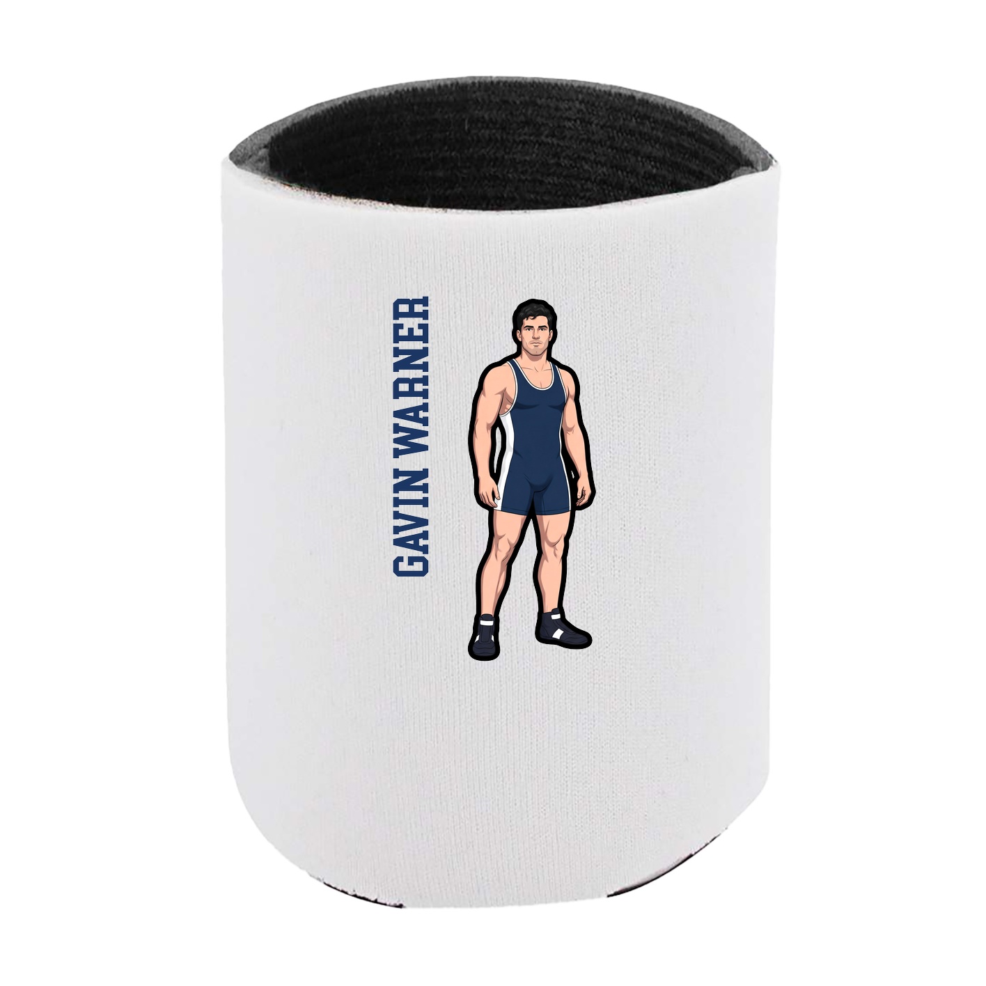 Can Holder — Name Vertical in White