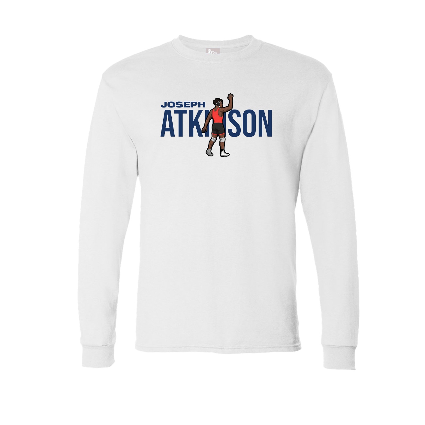 Long Sleeve Tee — Player Name in White