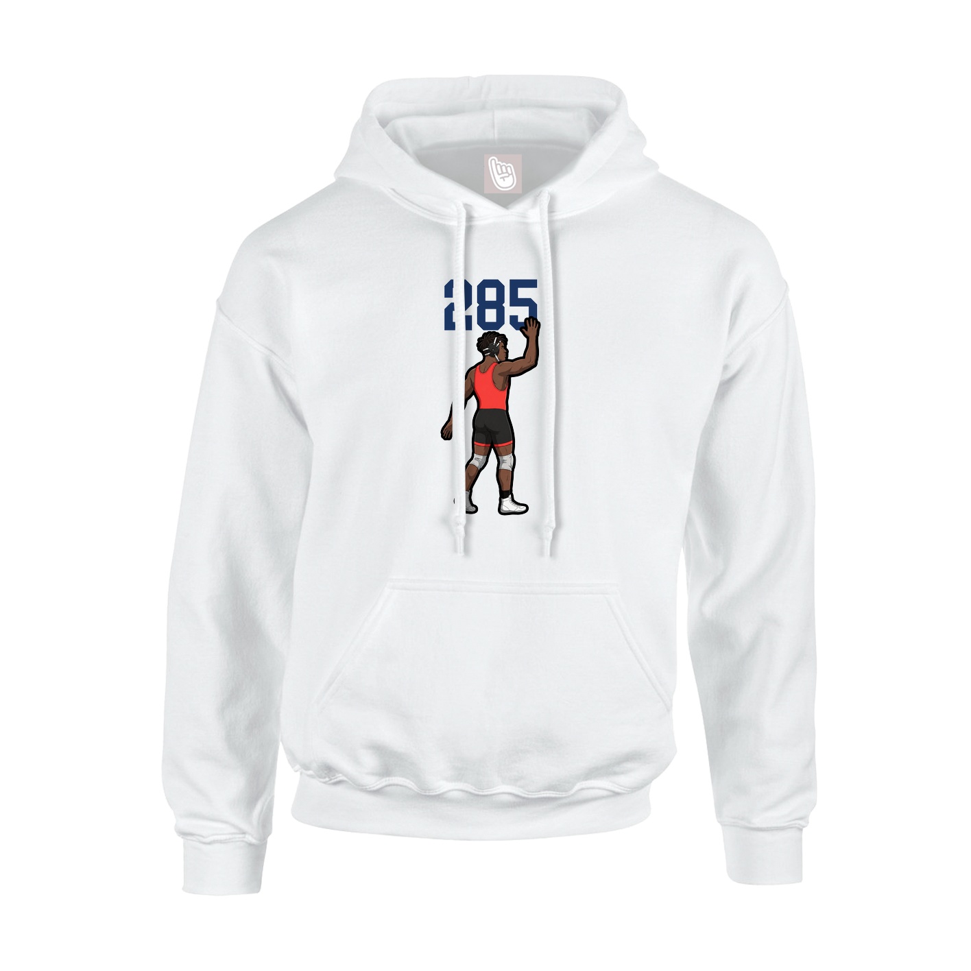 Hoodie — Number Top in White