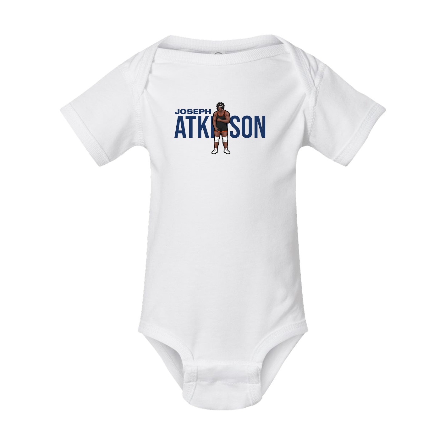 Baby Onesie — Player Name in White