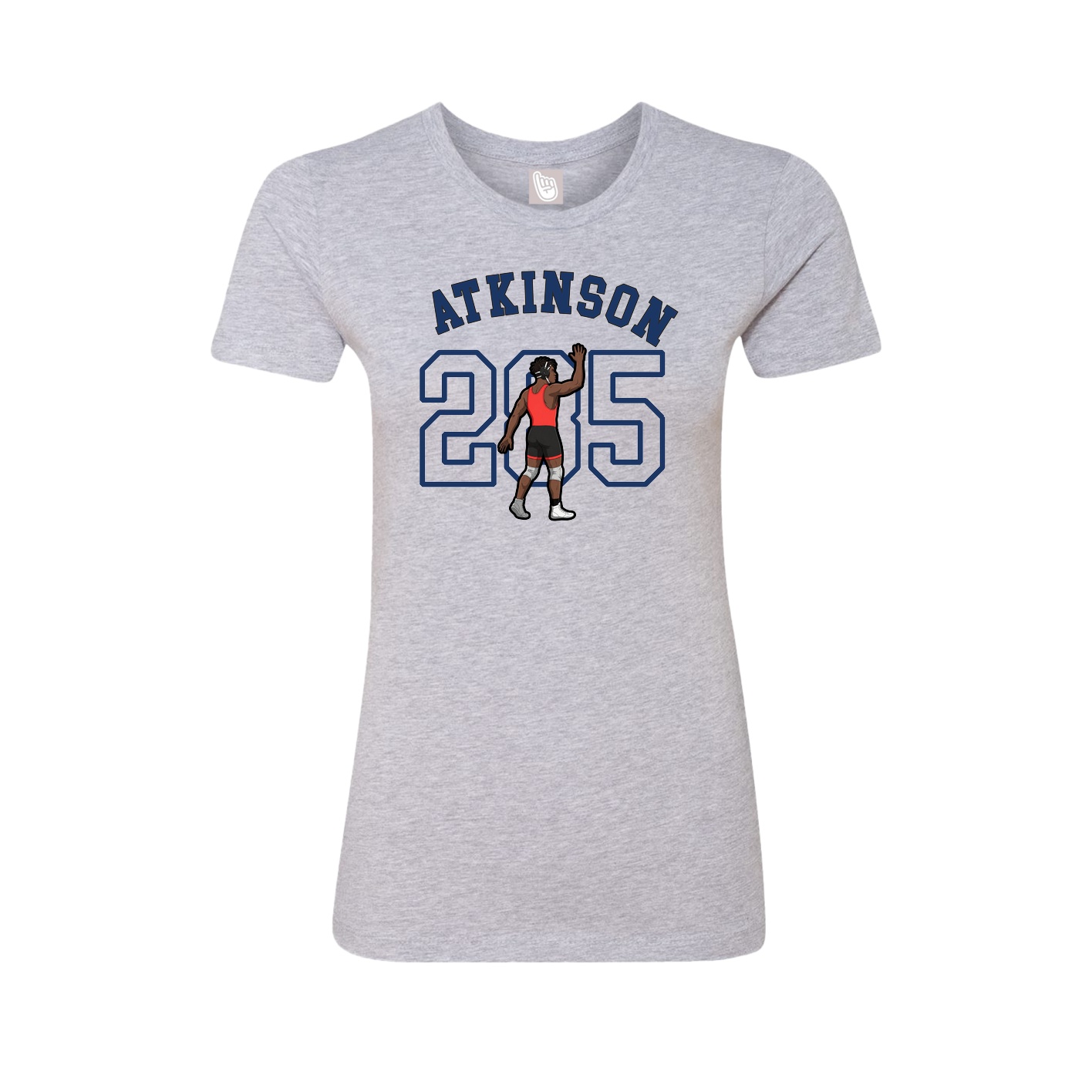 Fitted Women's Tee — Shirsey Arch in Grey