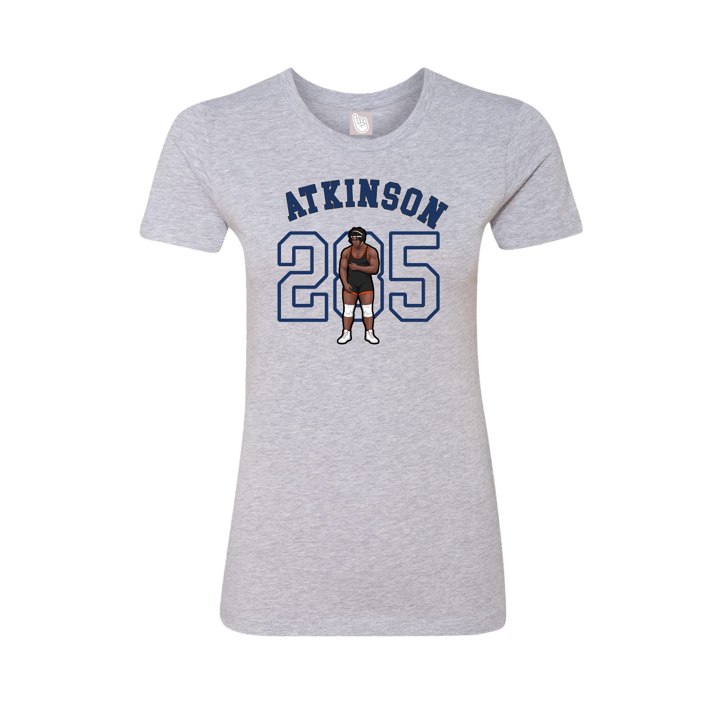 Fitted Women's Tee — Shirsey Arch in Grey