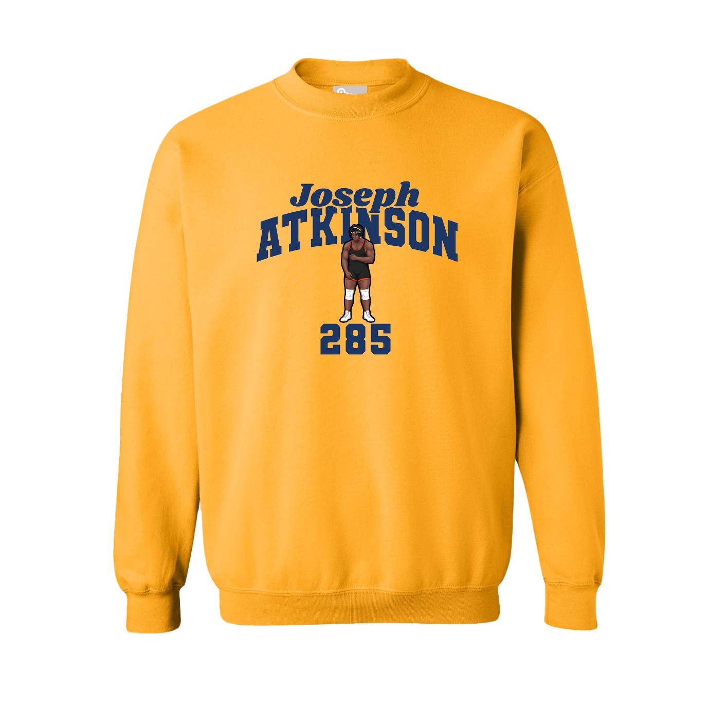 Fleece Crew — Signature Arch in Gold