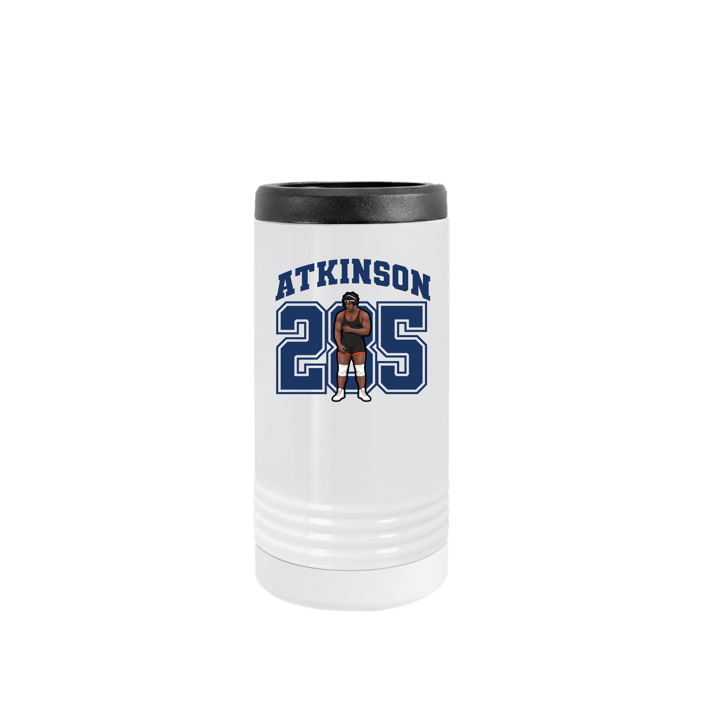 Slim Beverage Holder — Number in White