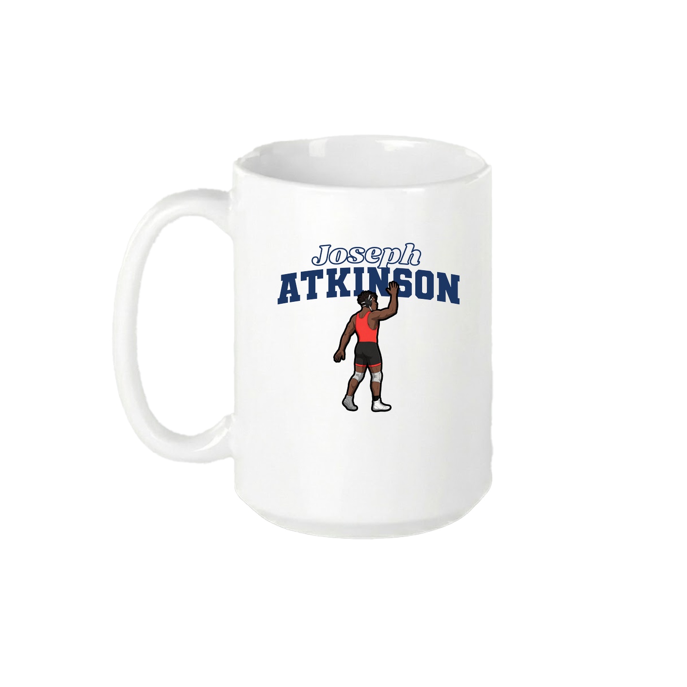 15oz Coffee Mug — Name Arch in White