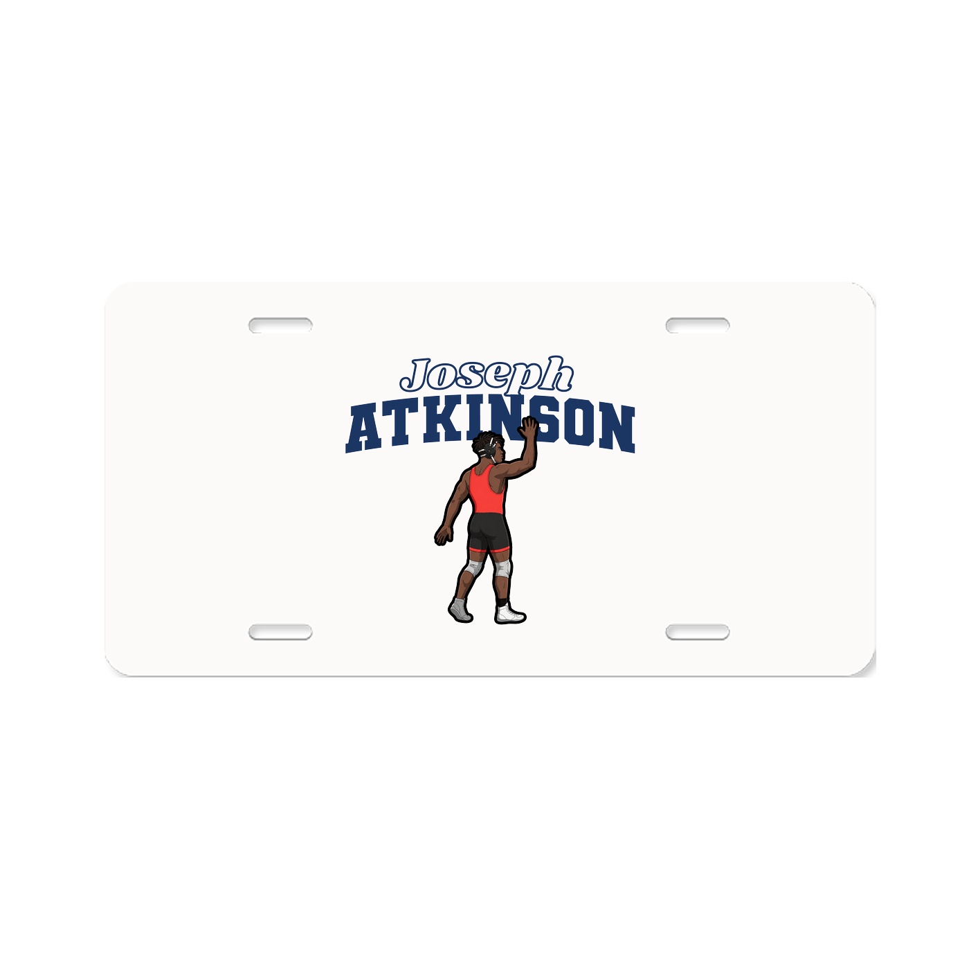 License Plate — Name Arch in Classic