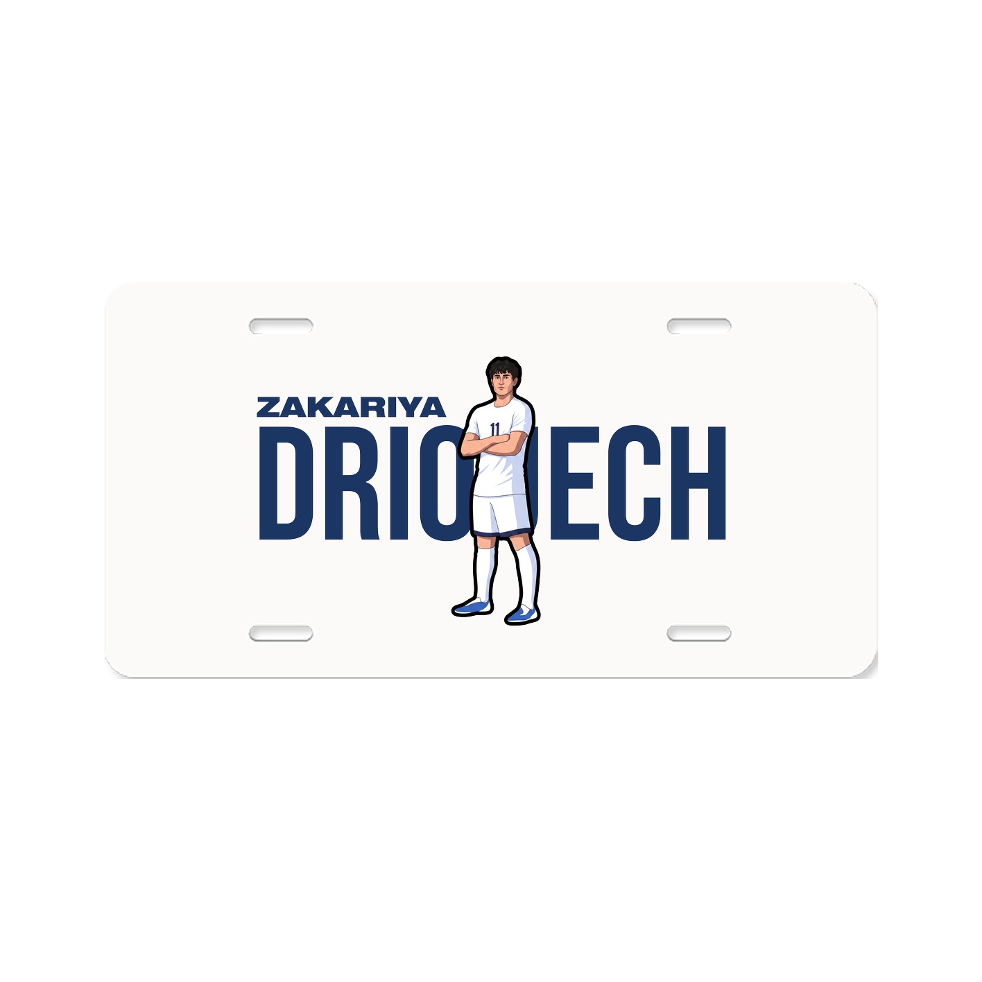 License Plate — Player Name in Classic