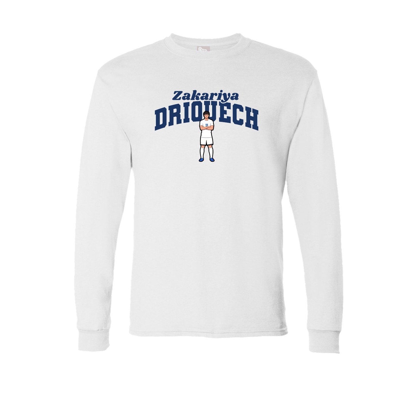 Long Sleeve Tee — Signature Arch in White