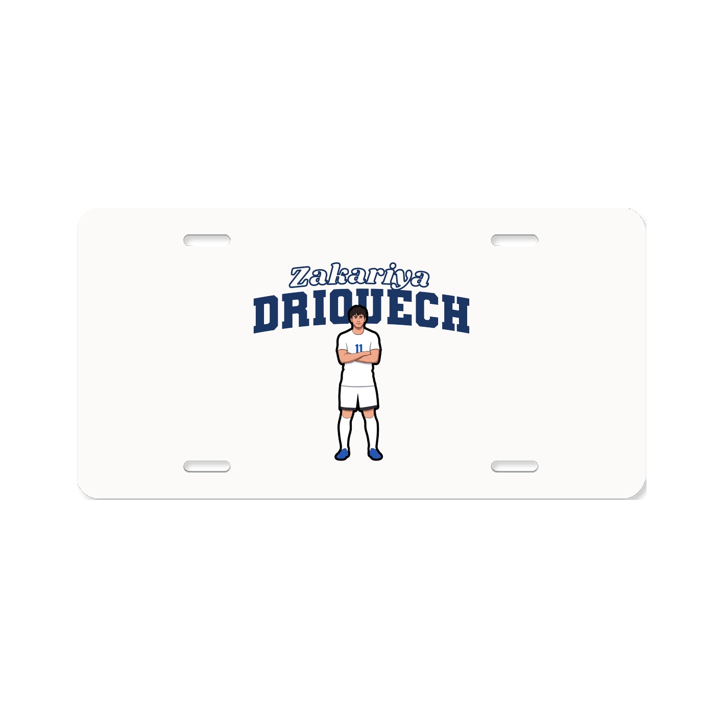 License Plate — Name Arch in Classic