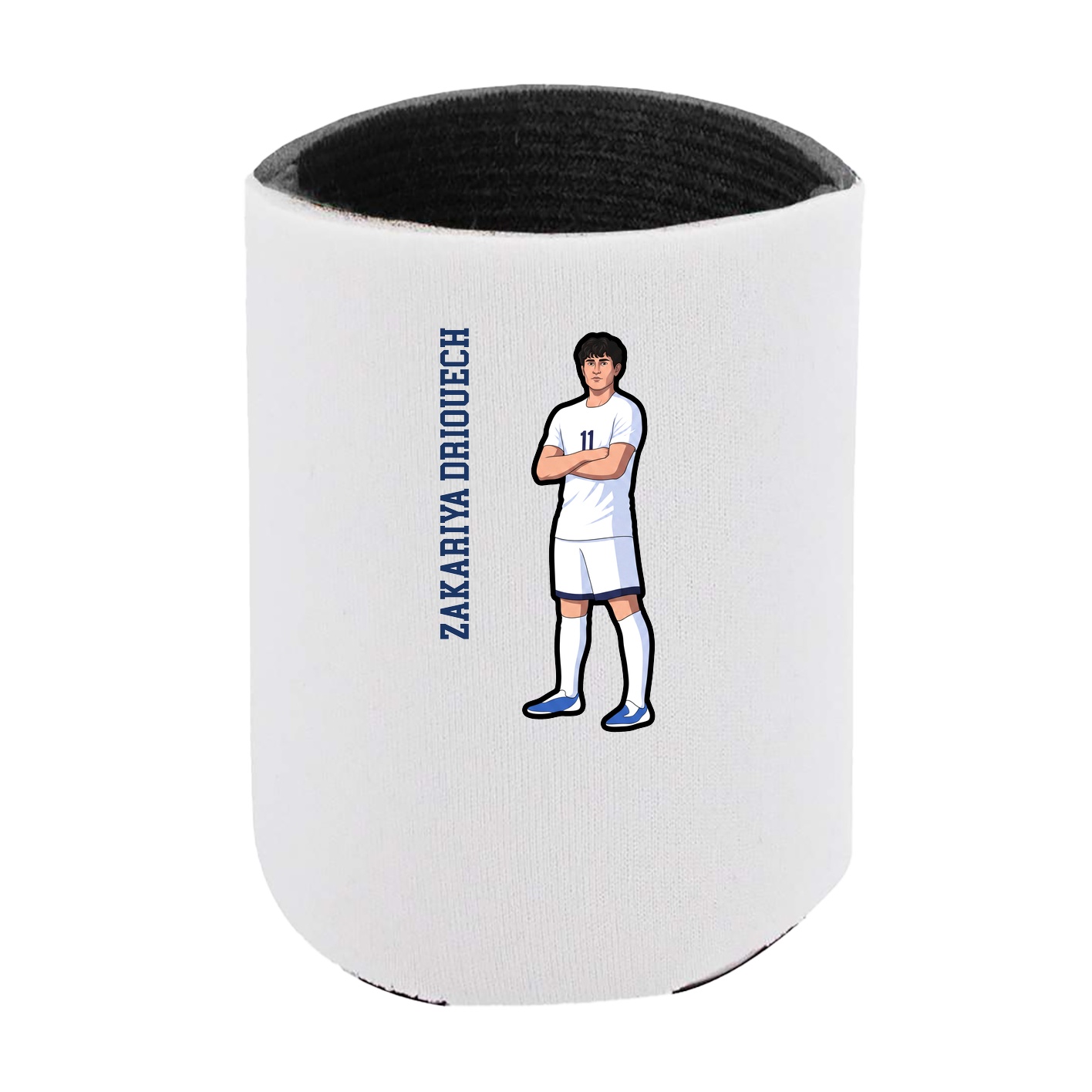 Can Holder — Name Vertical in White