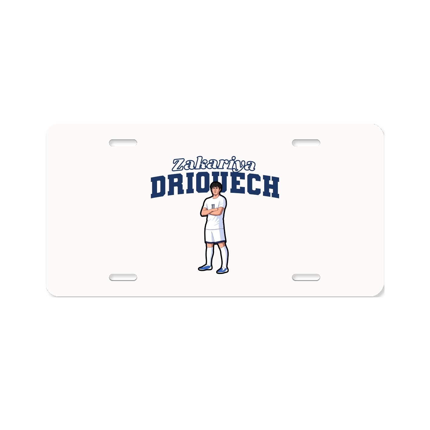 License Plate — Name Arch in Classic