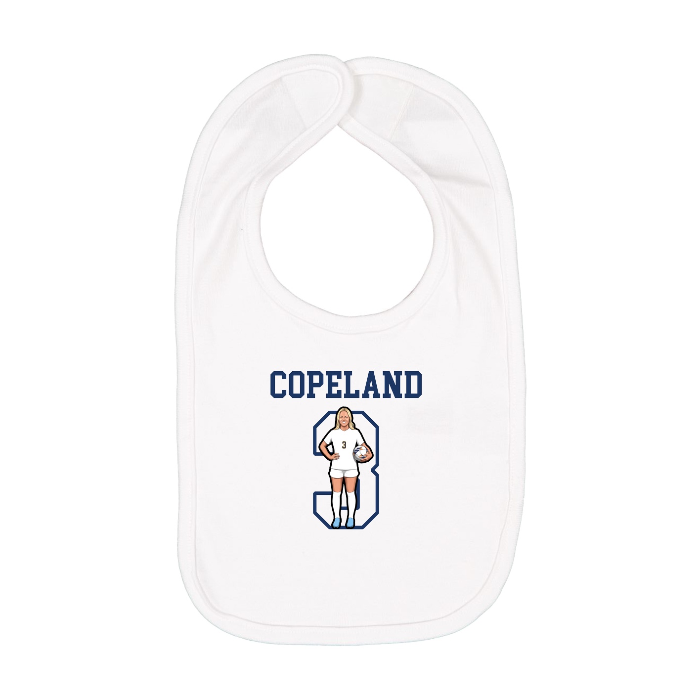 Infant Bib — Shirsey in White