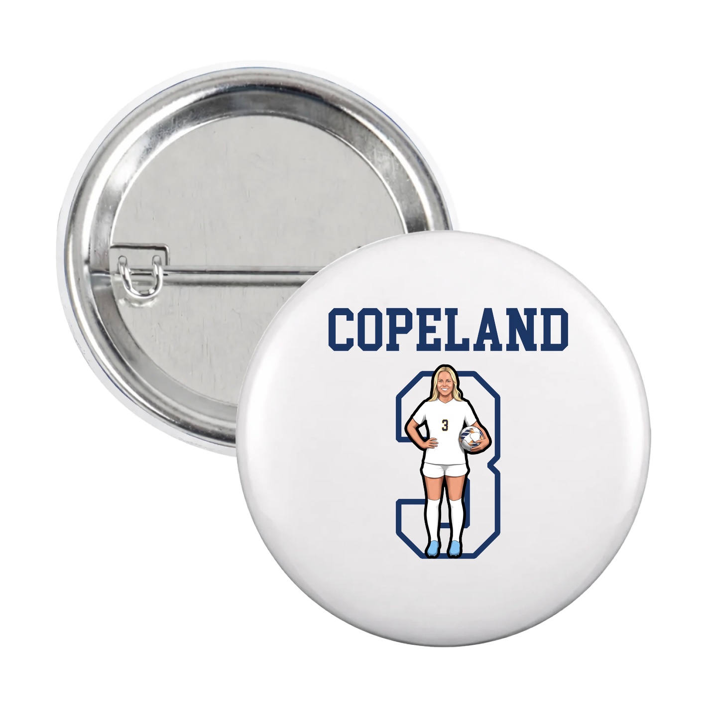 Game Day Button — Shirsey in White