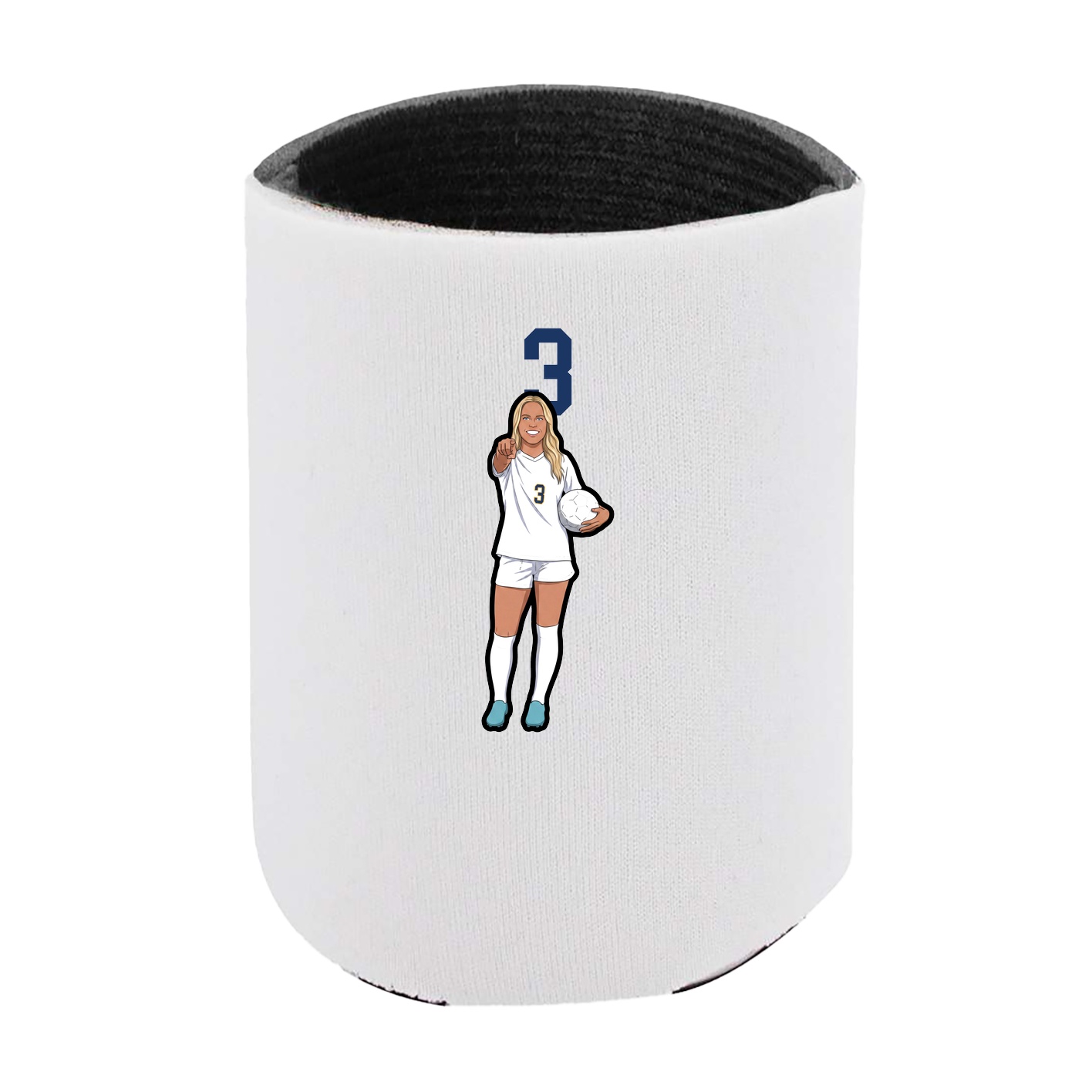 Can Holder — Number Top in White