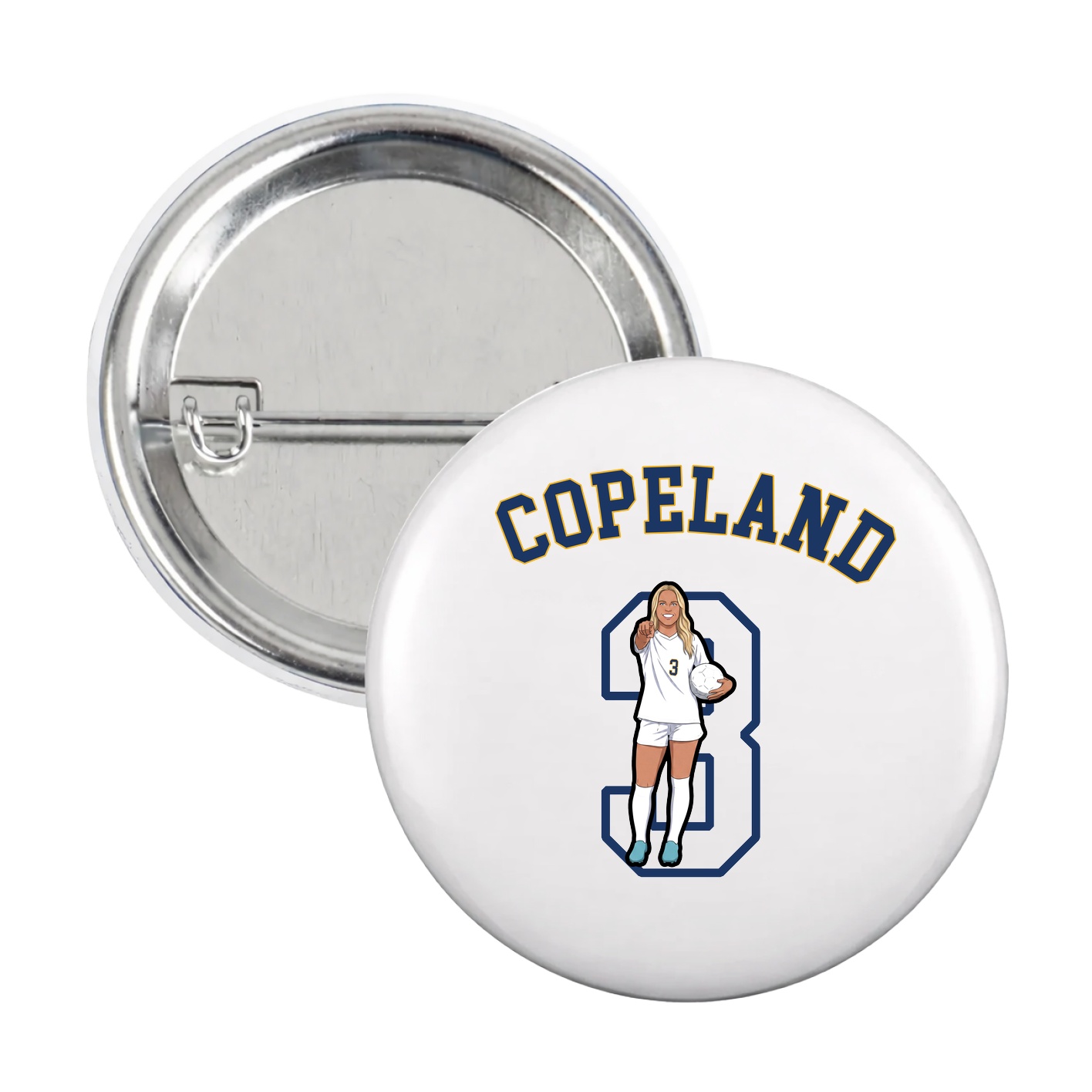Game Day Button — Shirsey Arch in White