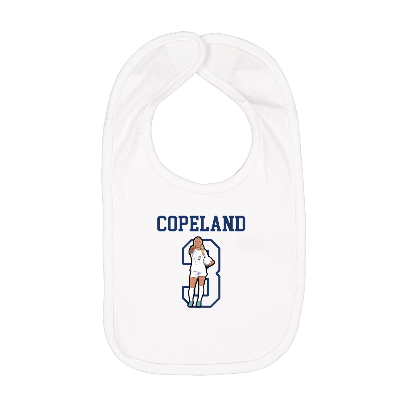 Infant Bib — Shirsey in White