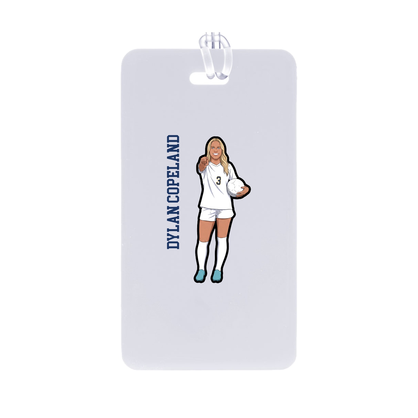 Bag Tag — Name Vertical in Classic