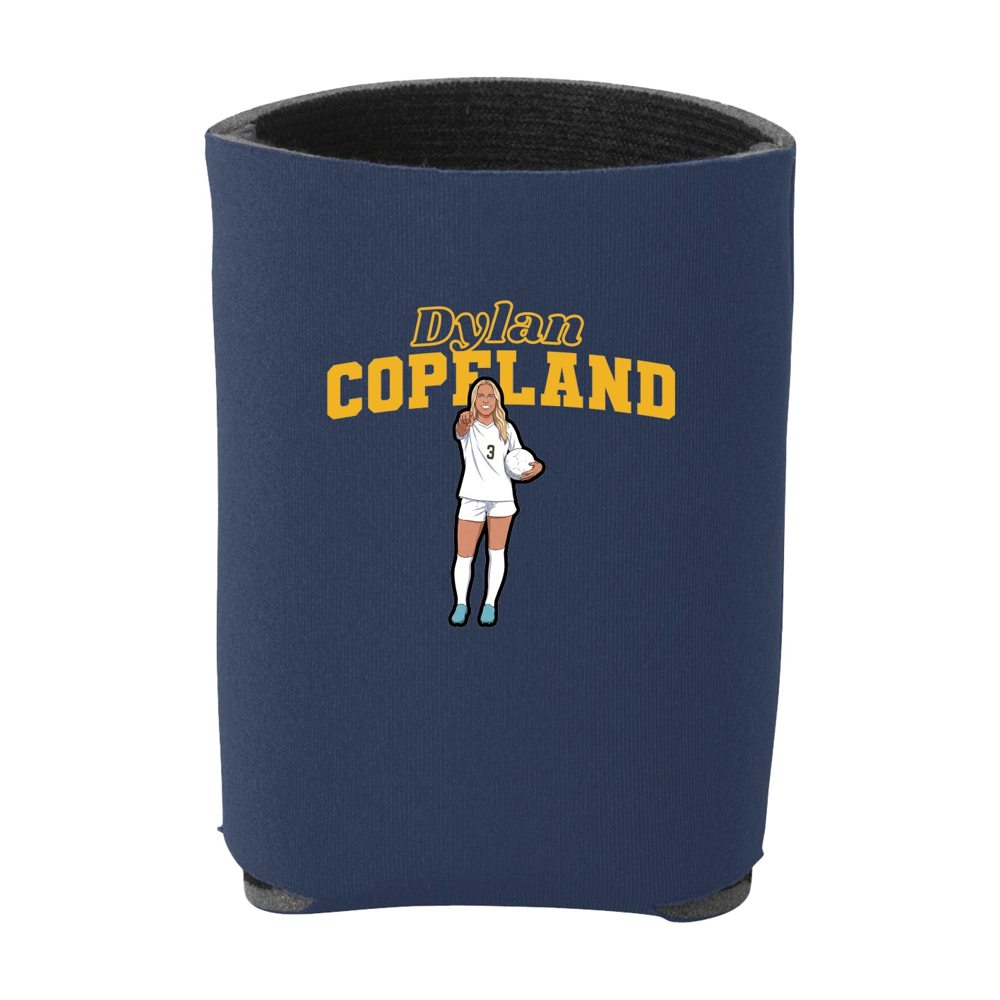 Can Holder — Name Arch in Navy