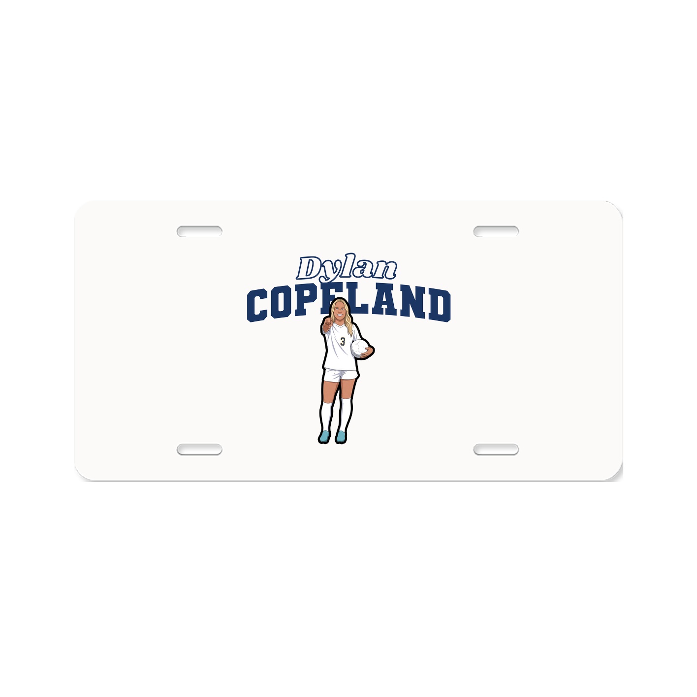 License Plate — Name Arch in Classic