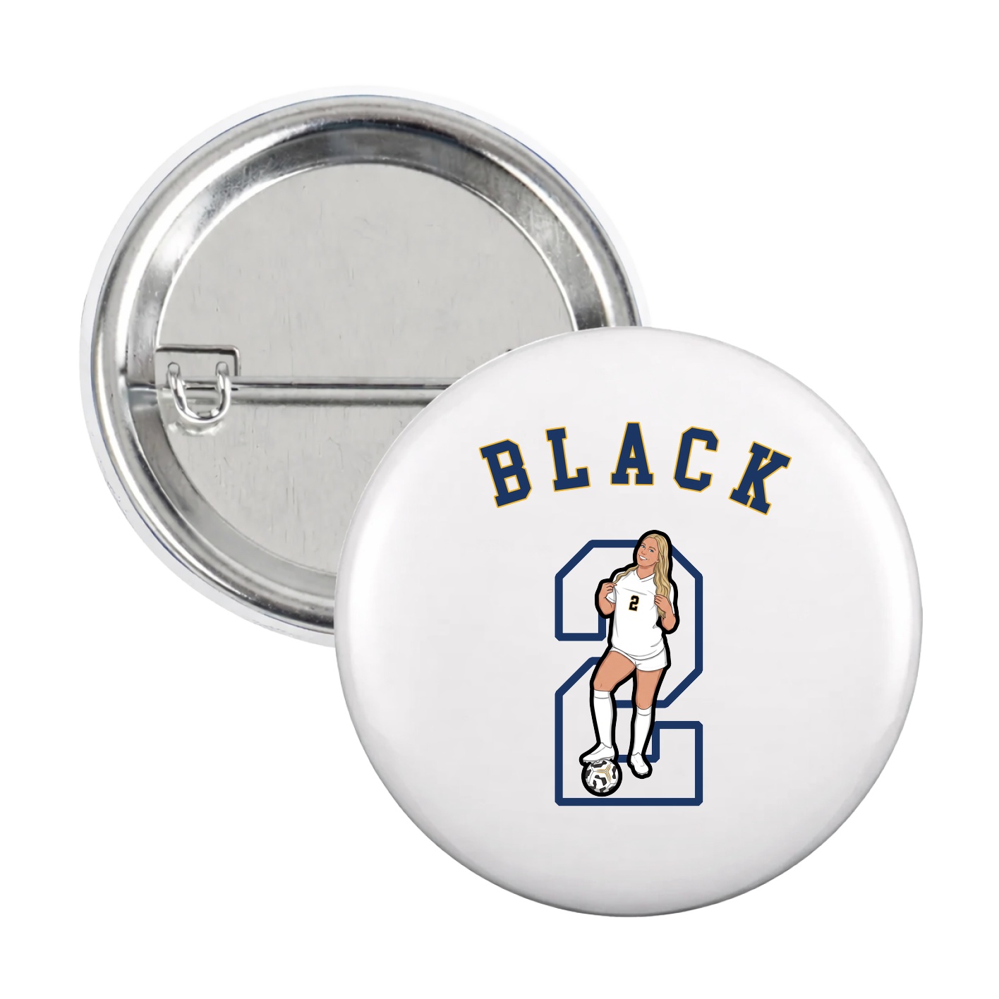 Game Day Button — Shirsey Arch in White