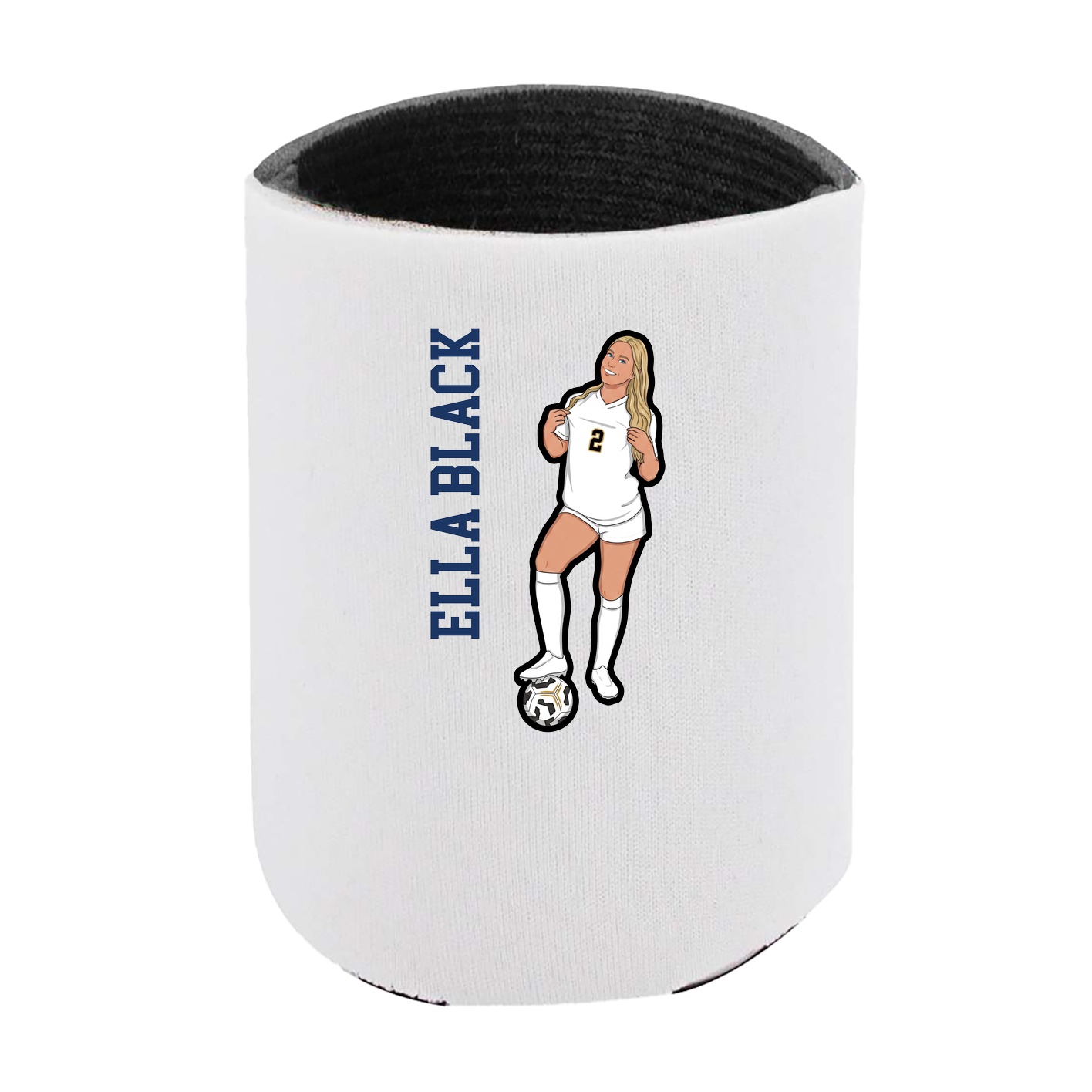 Can Holder — Name Vertical in White