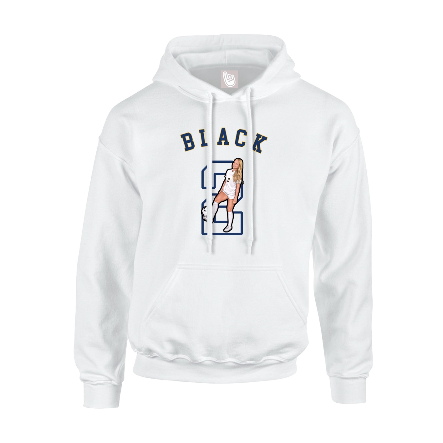 Hoodie — Shirsey Arch in White