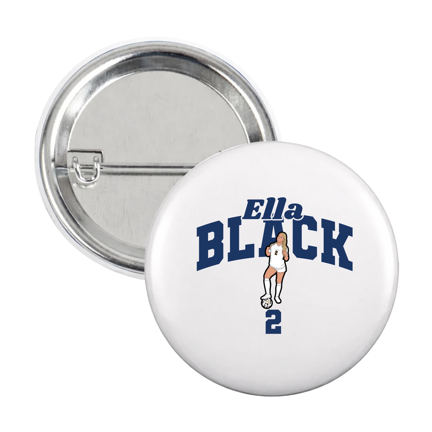 Game Day Button — Signature Arch in White