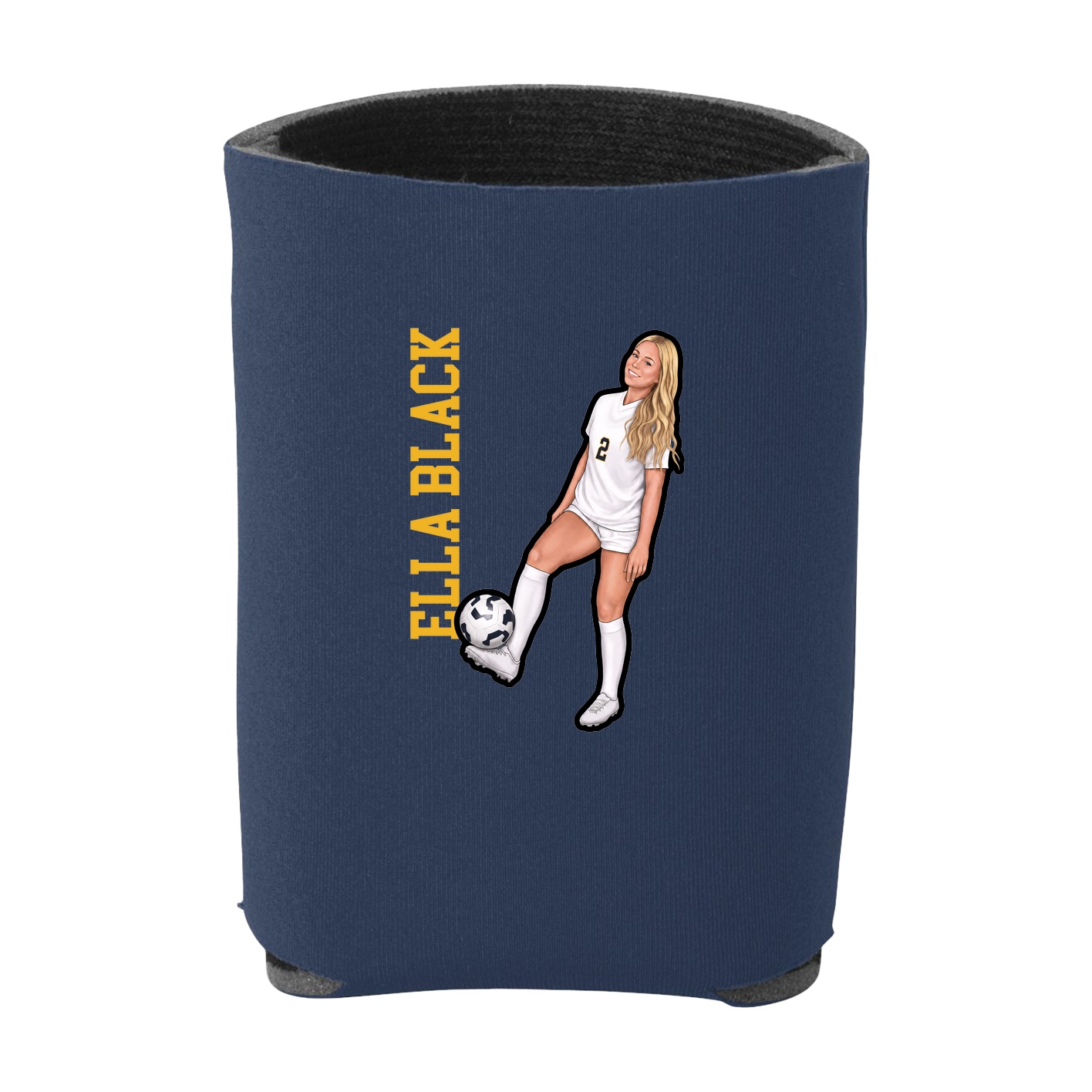 Can Holder — Name Vertical in Navy