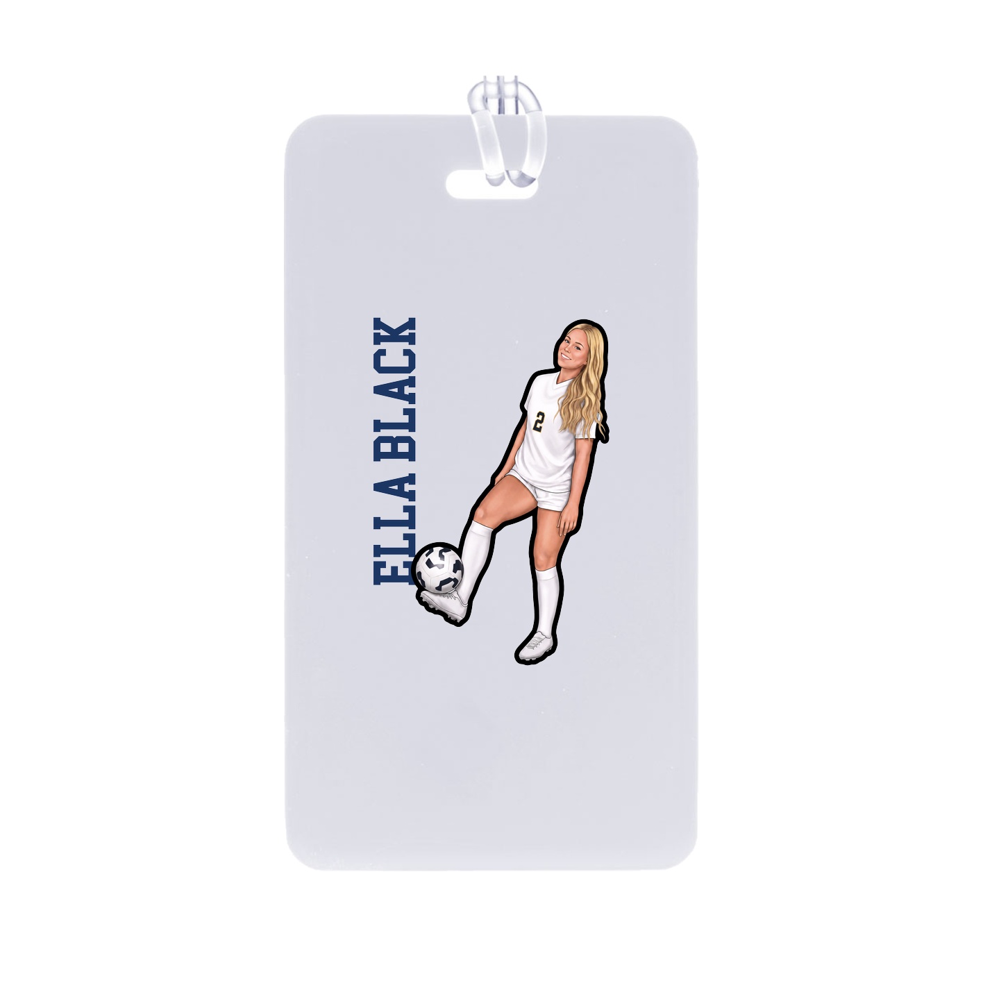 Bag Tag — Name Vertical in Classic