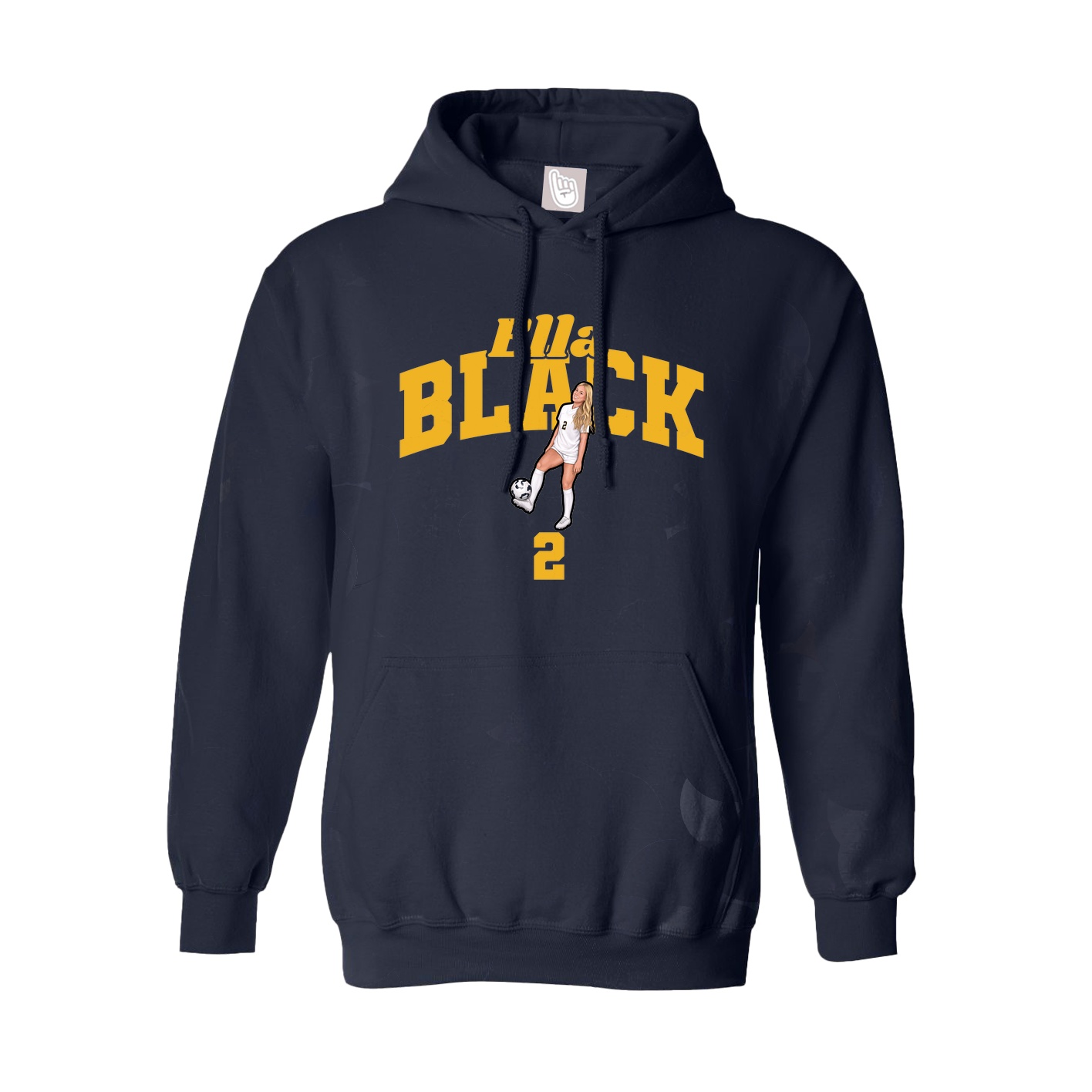 Hoodie — Signature Arch in Navy