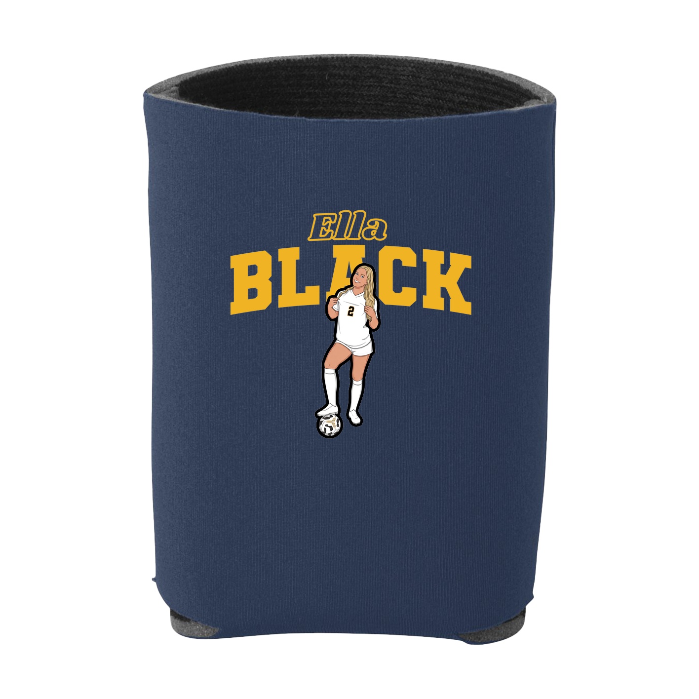 Can Holder — Name Arch in Navy