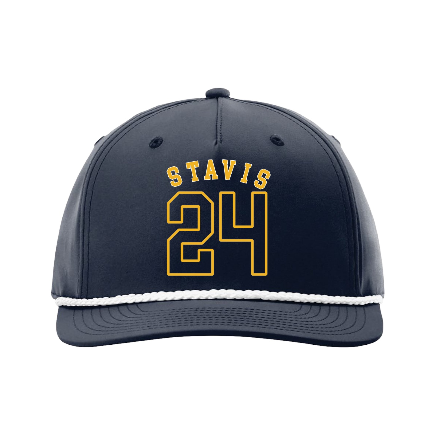 Five-Panel Classic Rope Cap — Shirsey Arch in Navy