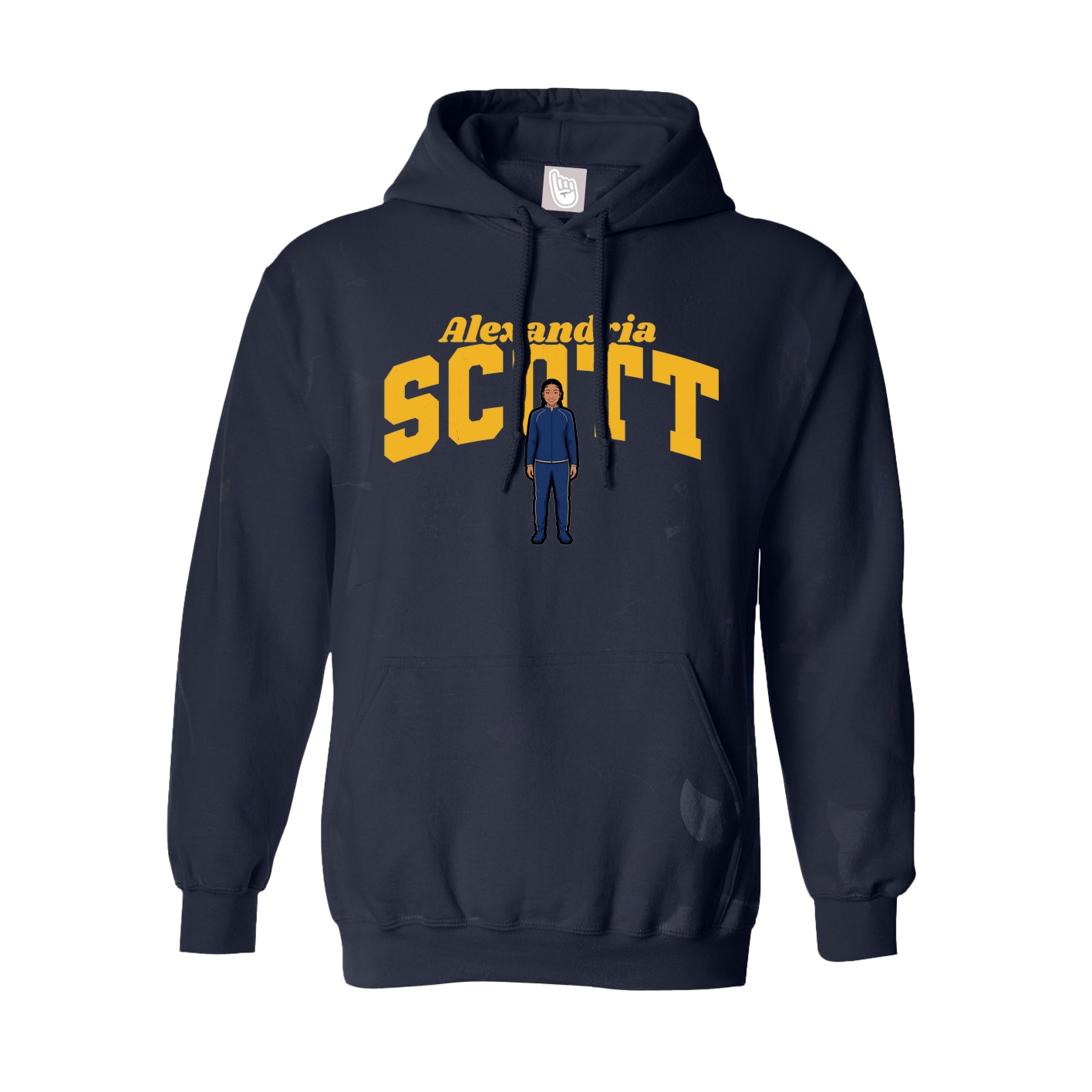 Hoodie — Signature Arch in Navy